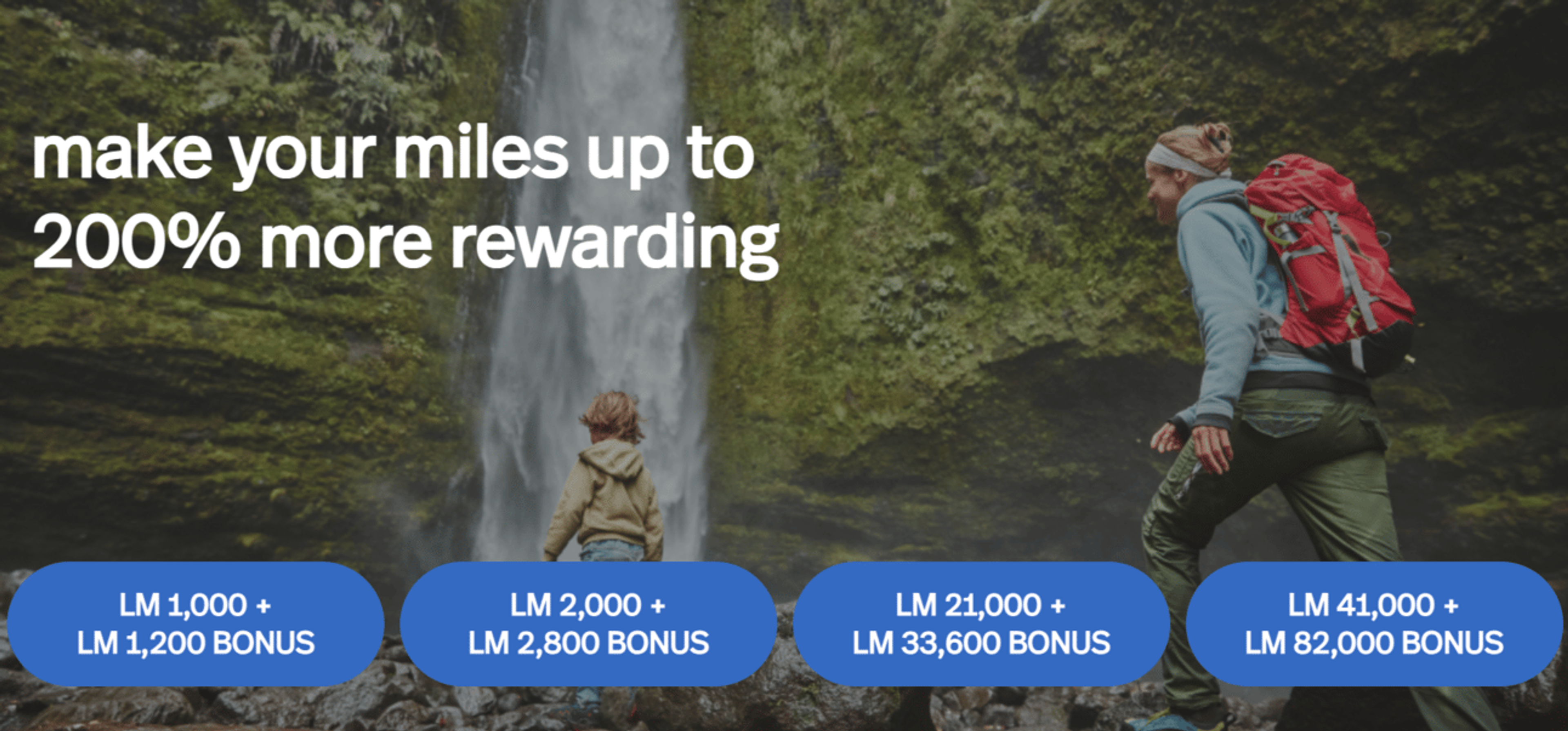 A screenshot from the banner on the Lifemiles sale page