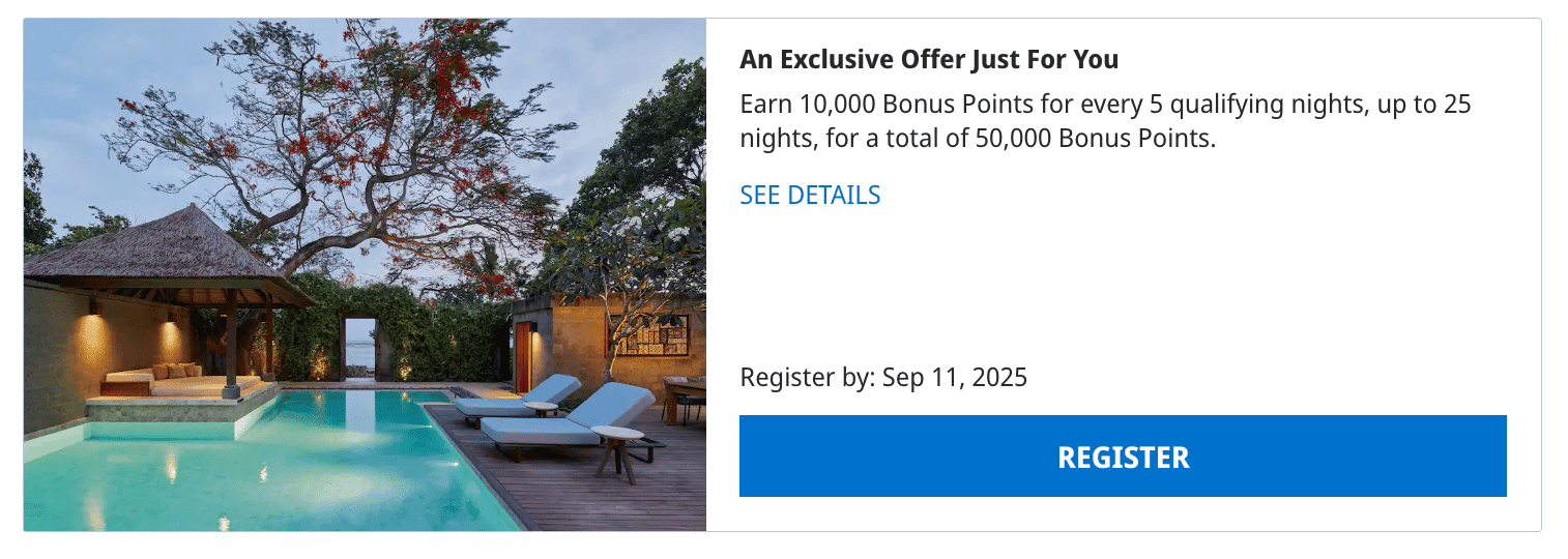 Hyatt 10k points targeted offer