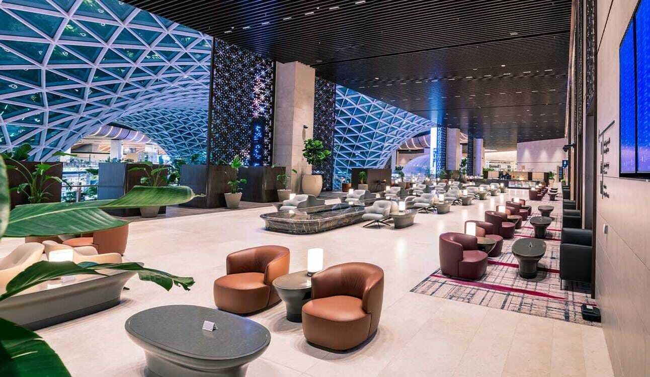 Qatar Airways business lounge