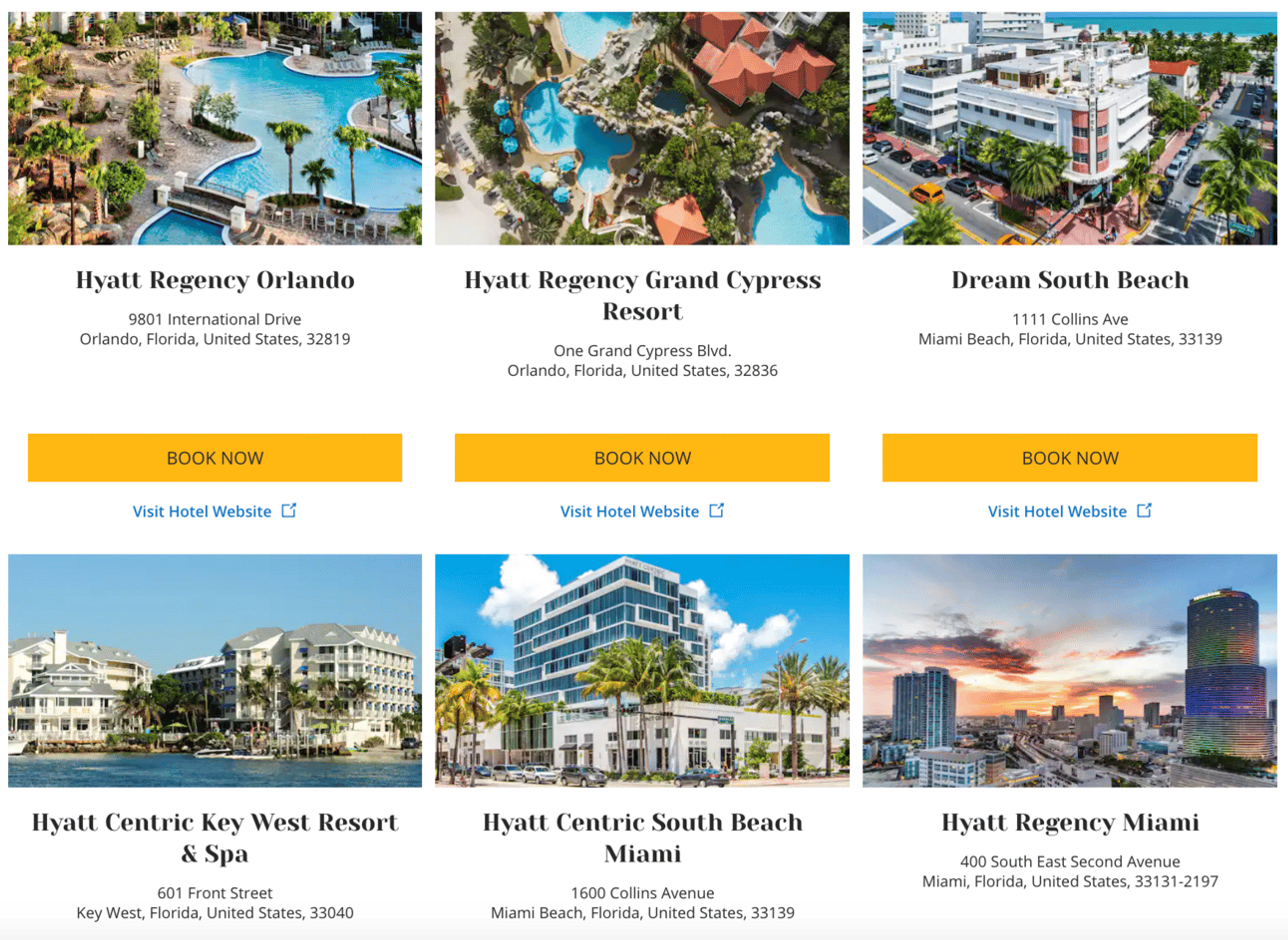 Several examples of properties participating in this offer