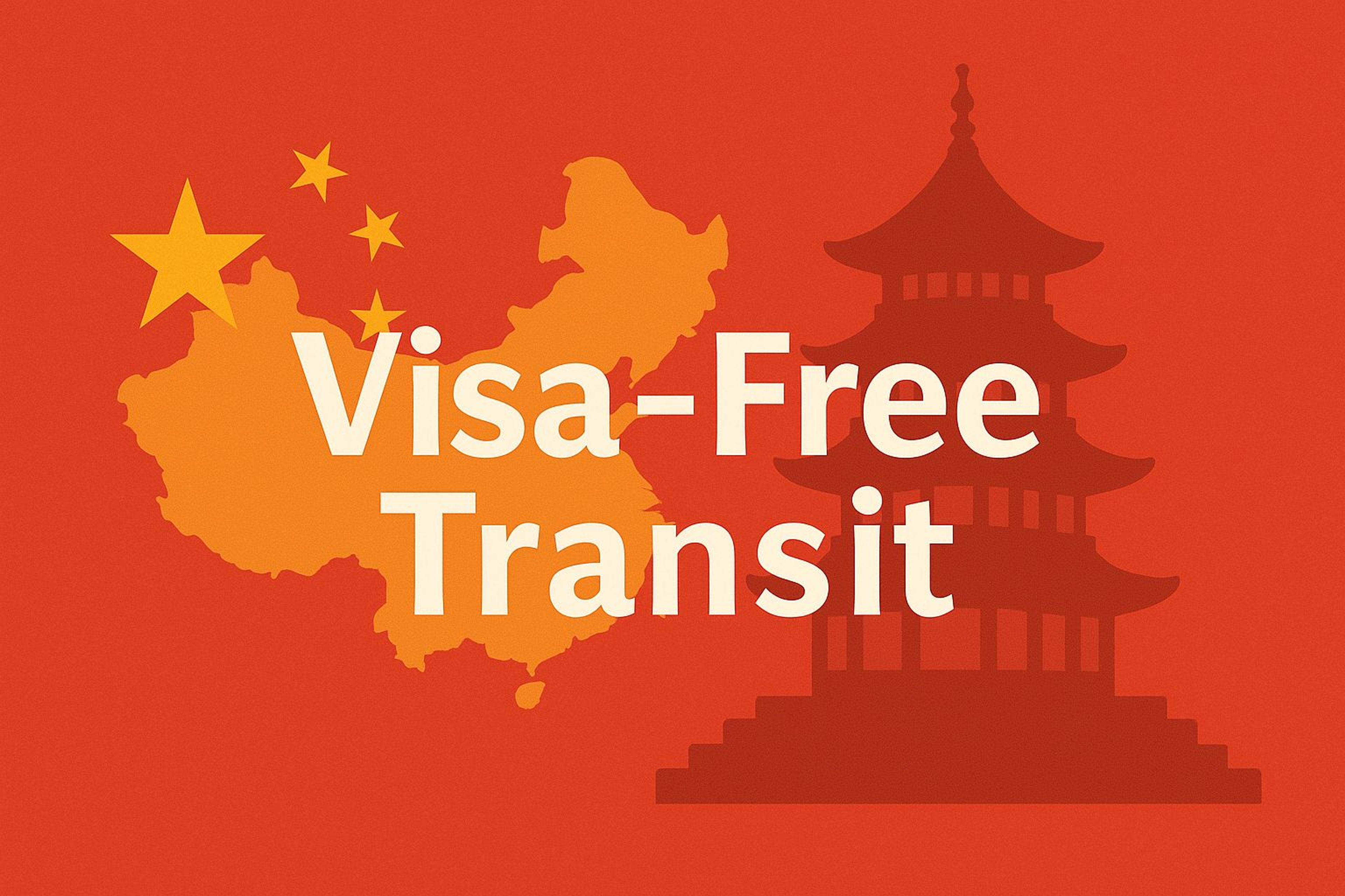 China visa-free transit graphic