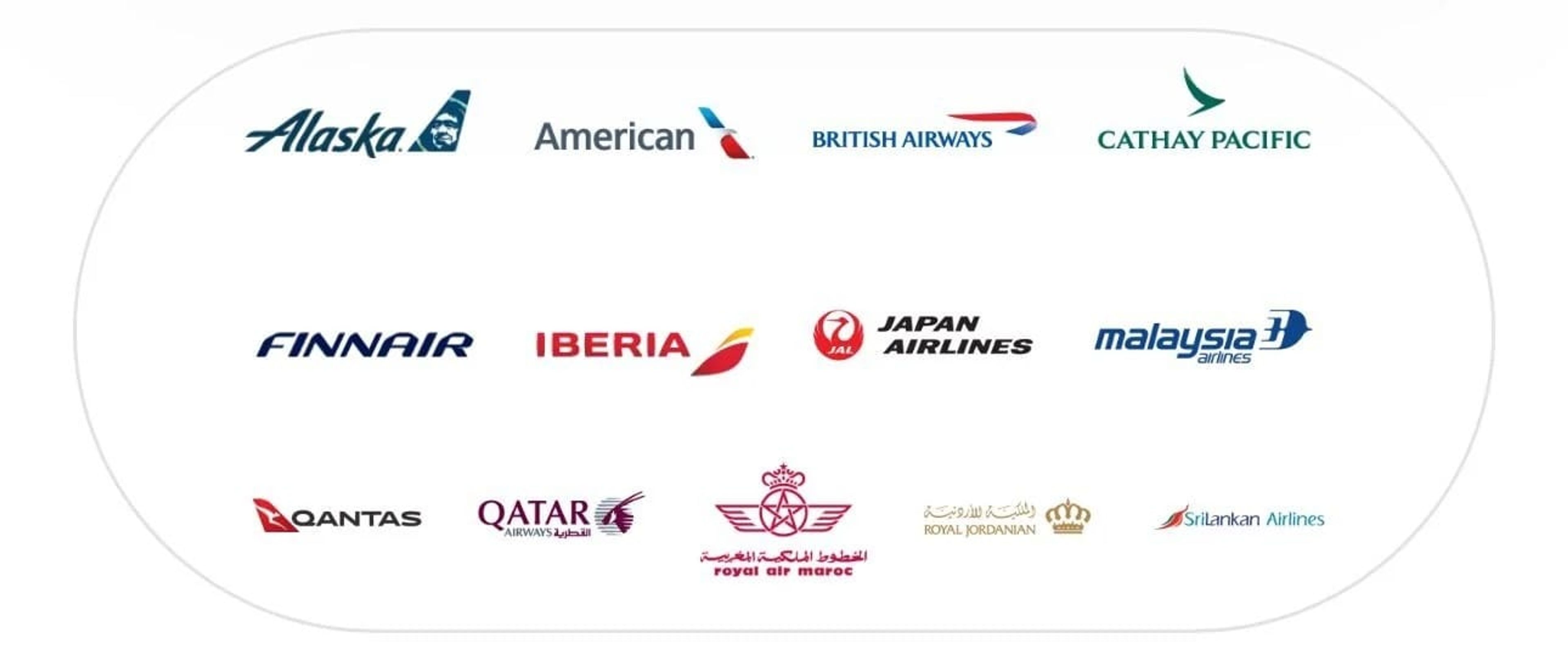 Image showing various Oneworld airline logos