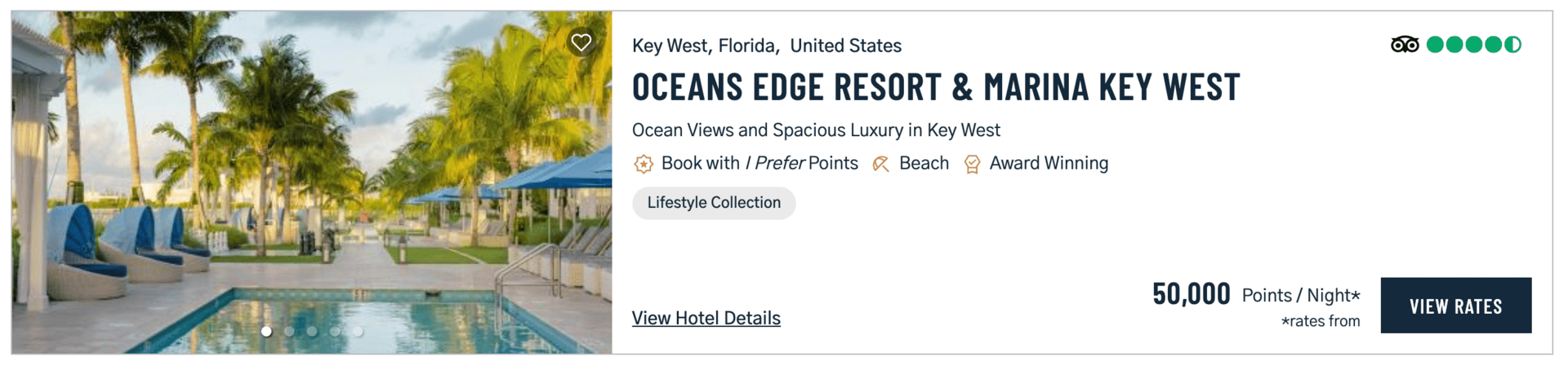 Example of a Preferred hotel in Key West, Florida