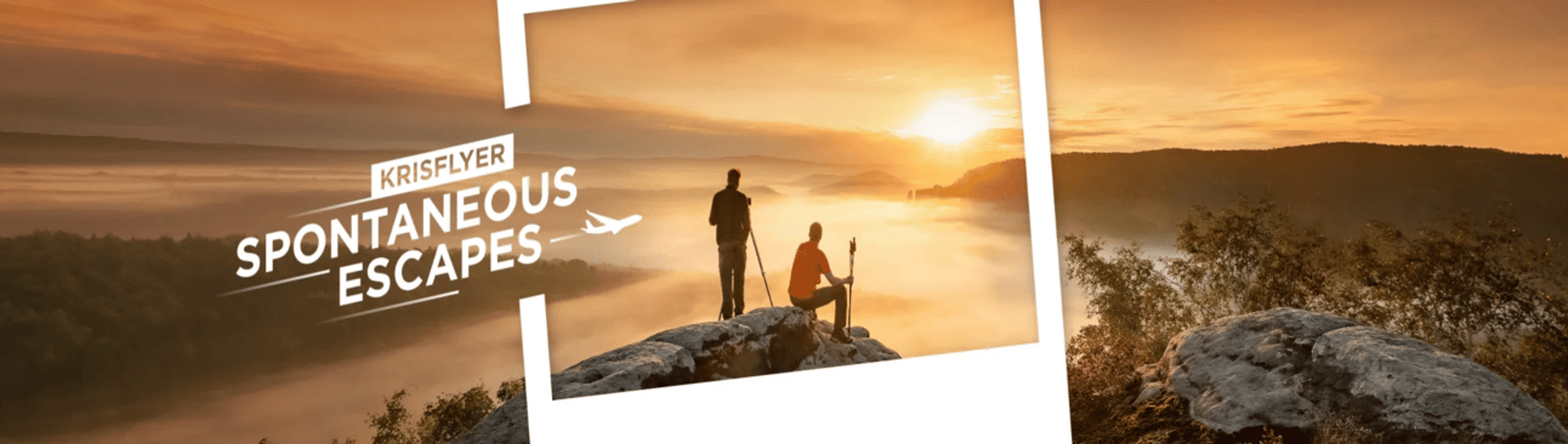 An image of the KrisFlyer Spontaneous Escapes promo