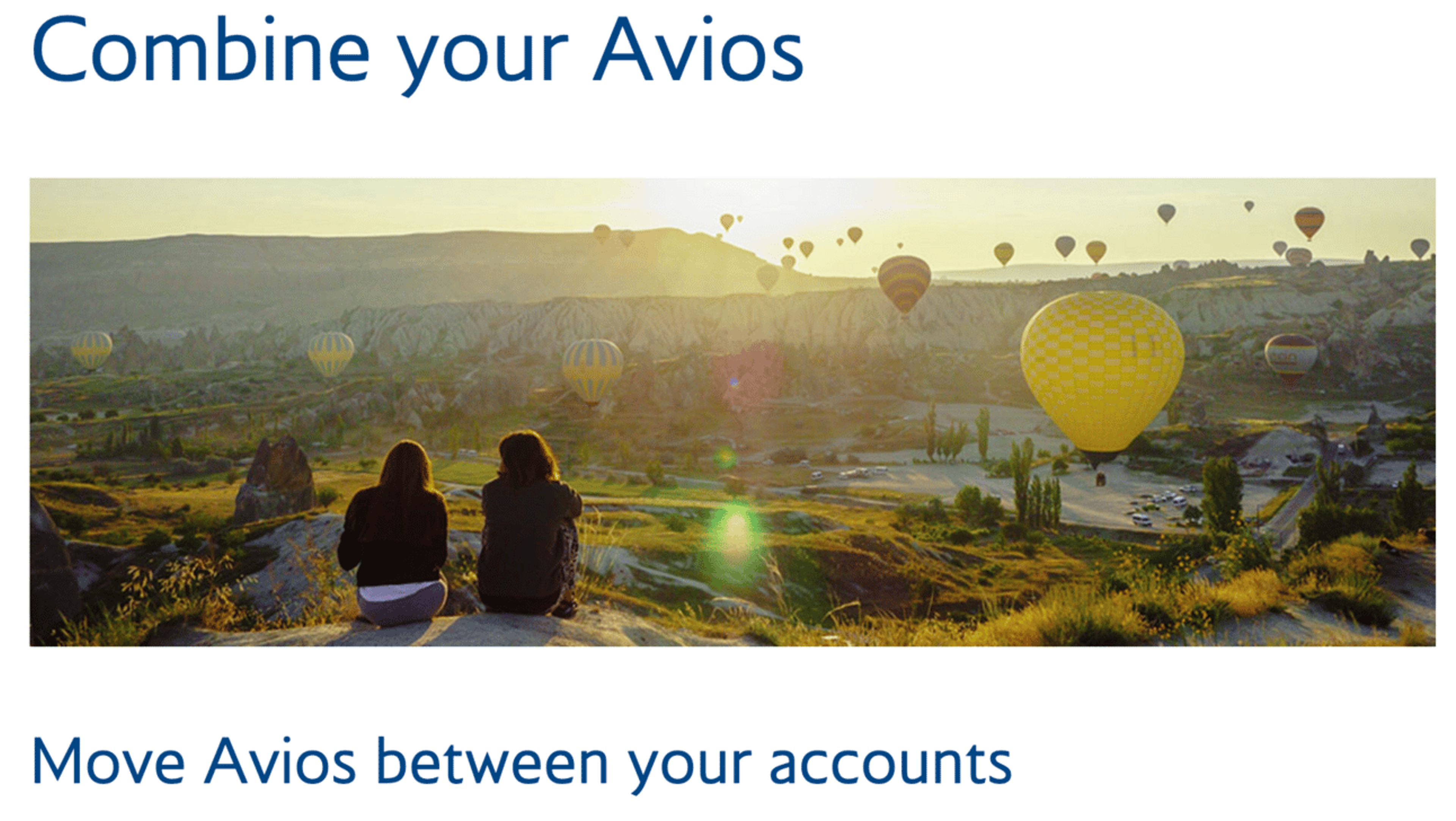 Iberia Combine Avios Page