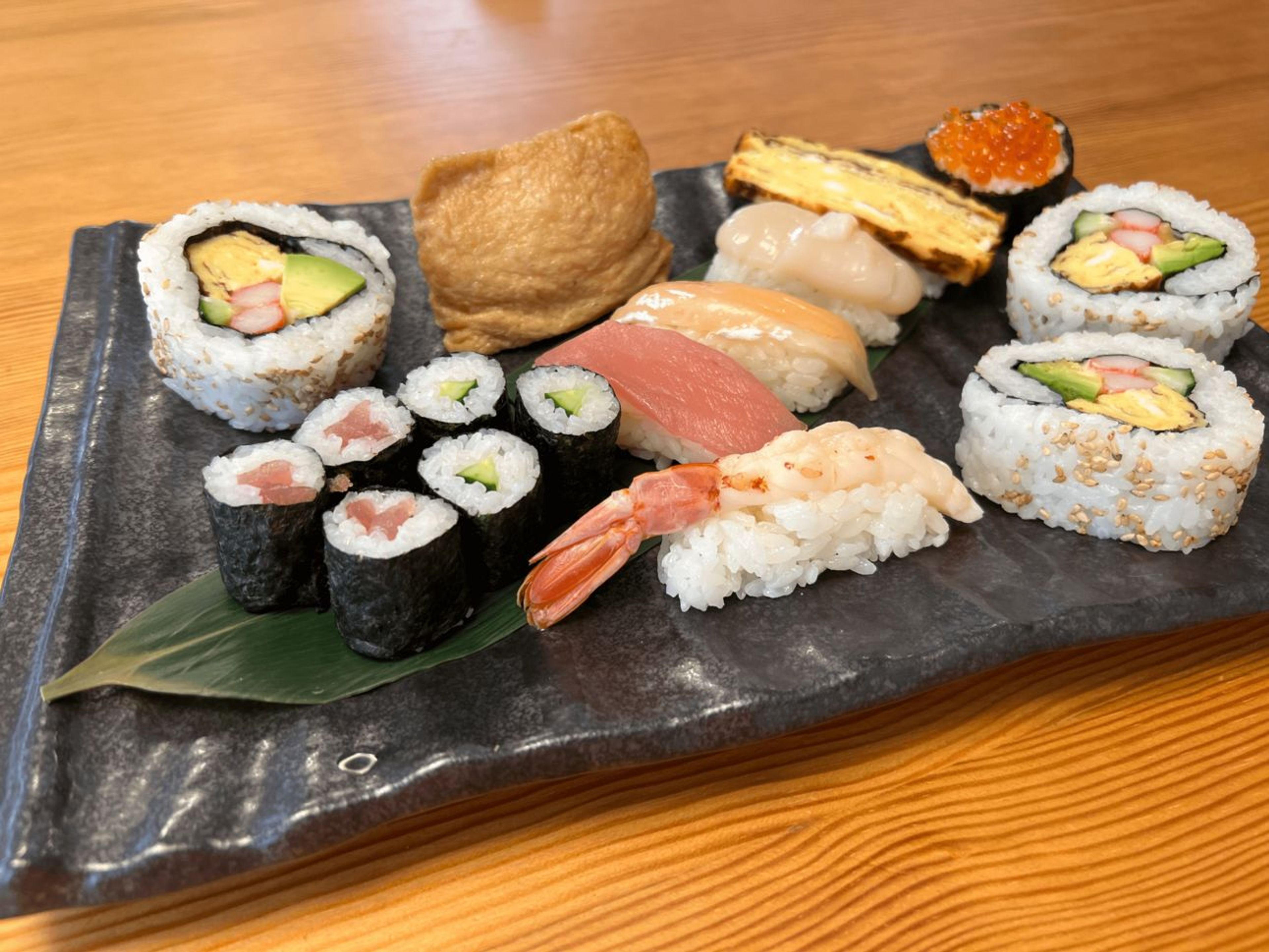 This is the actual sushi I made in the Viator class I booked… 🤤