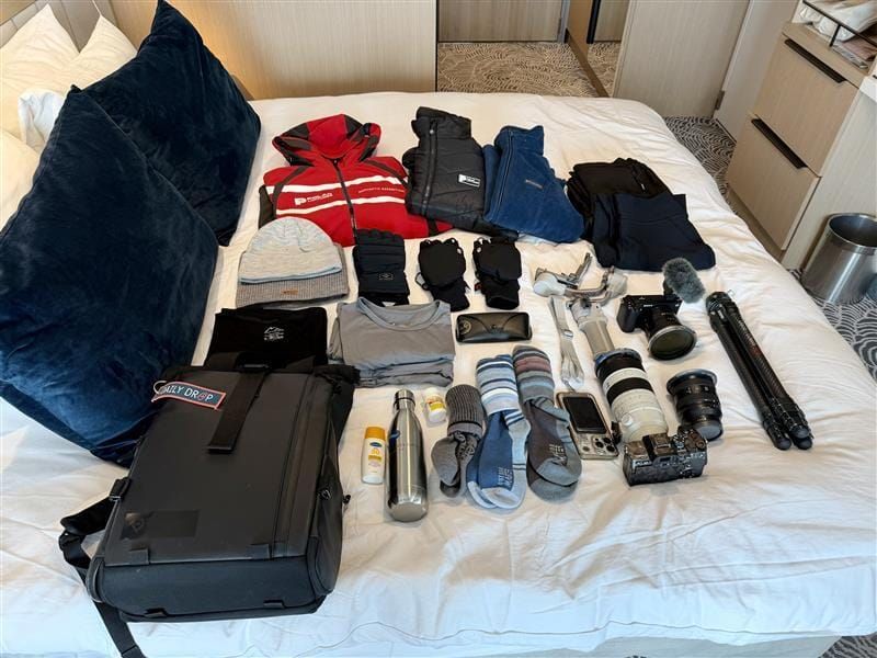 Some of the key items we packed for our voyage