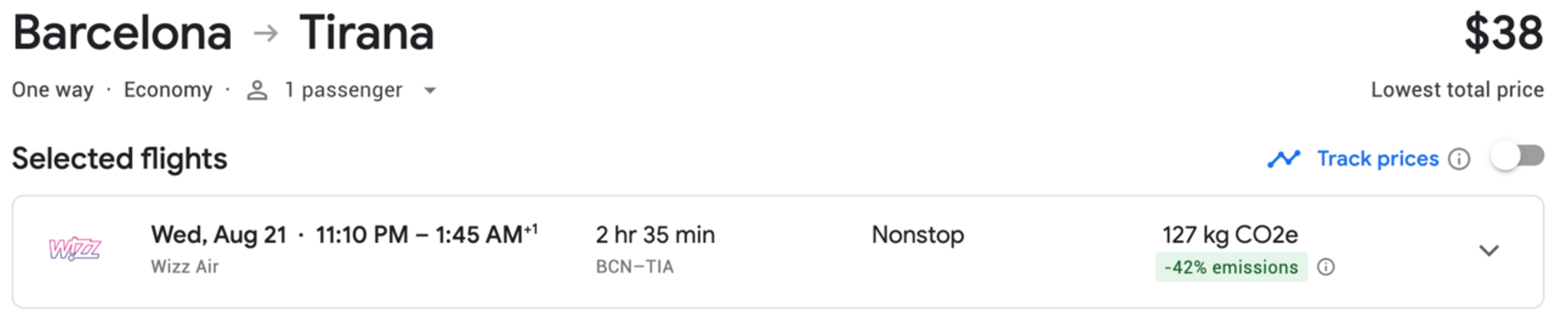 Cheap $38 flight in Europe