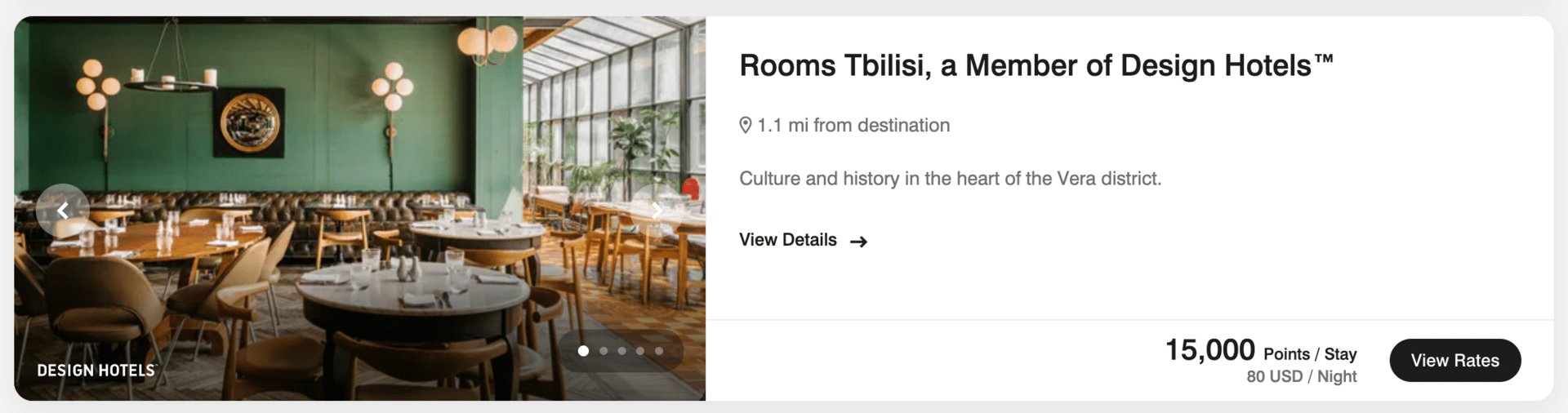 Marriott hotel in Georgia for 15,000 points per night