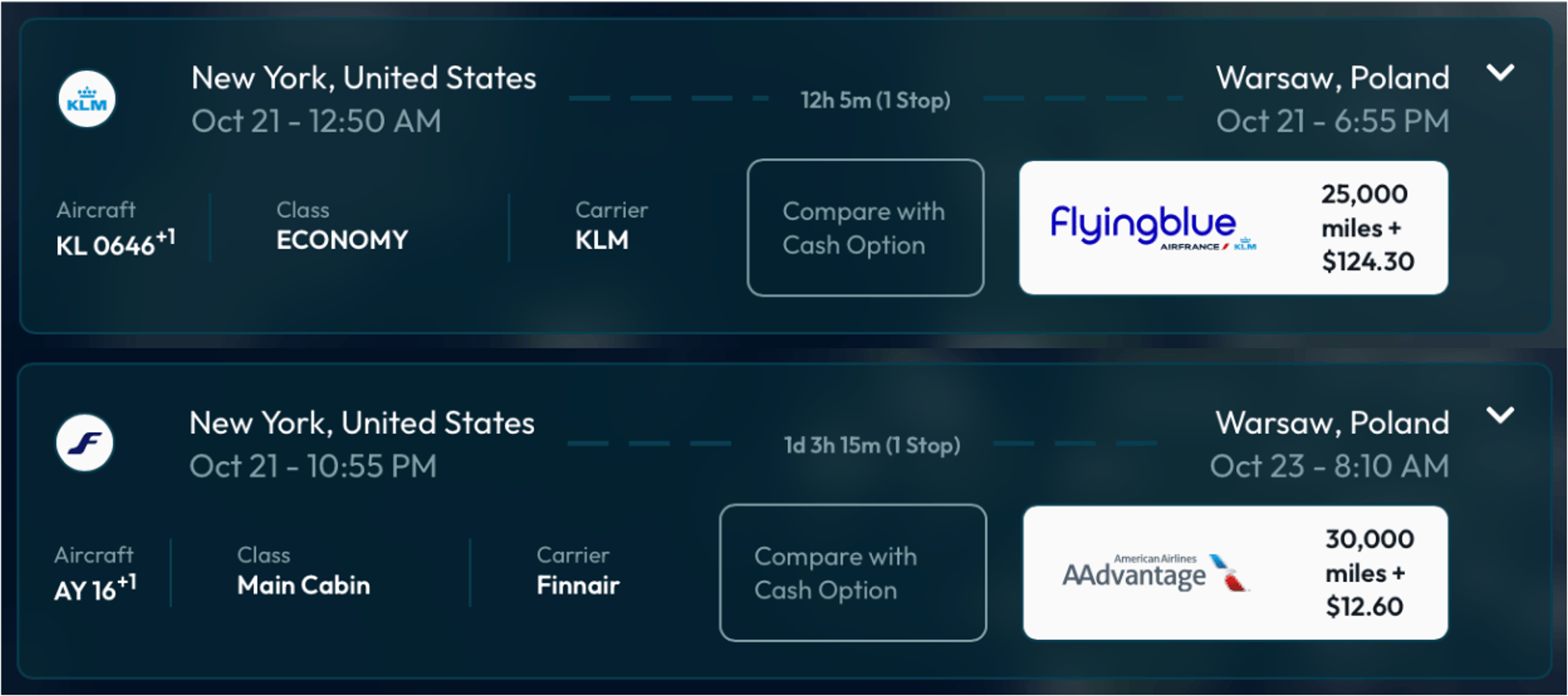 Daily Drop Pro JFK to Warsaw