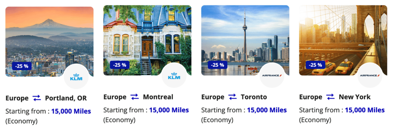 Flying Blue promo routes