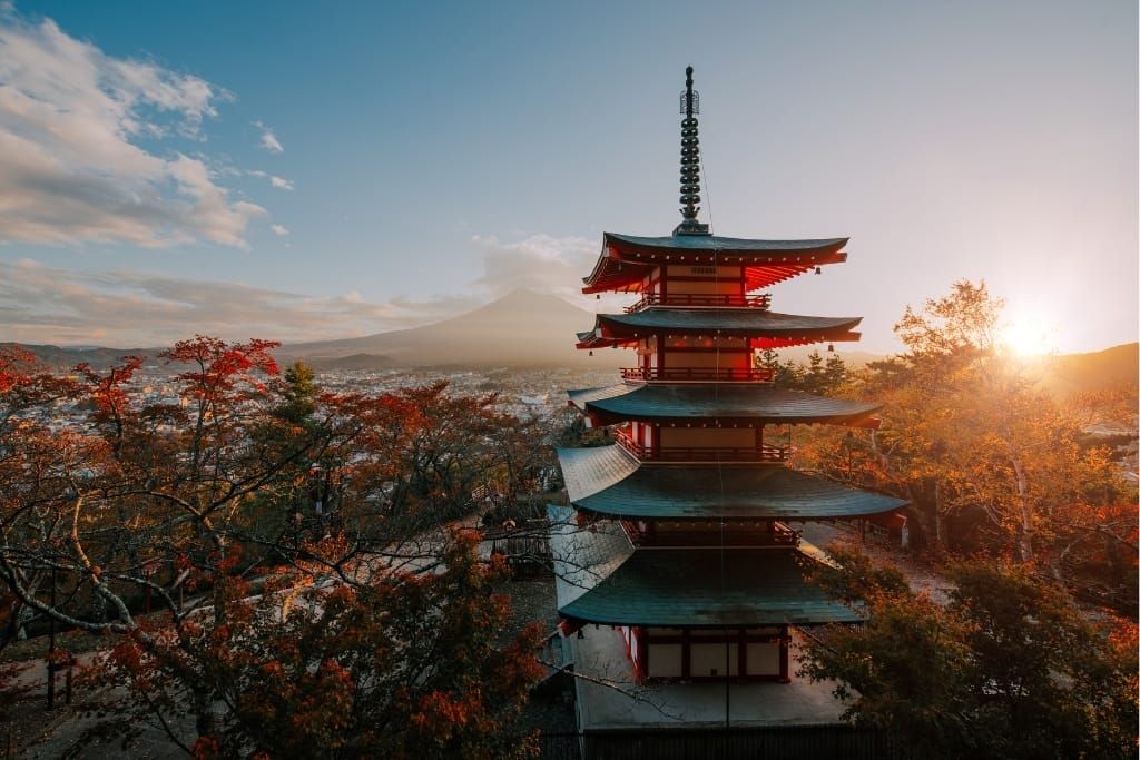 A temple in Japan