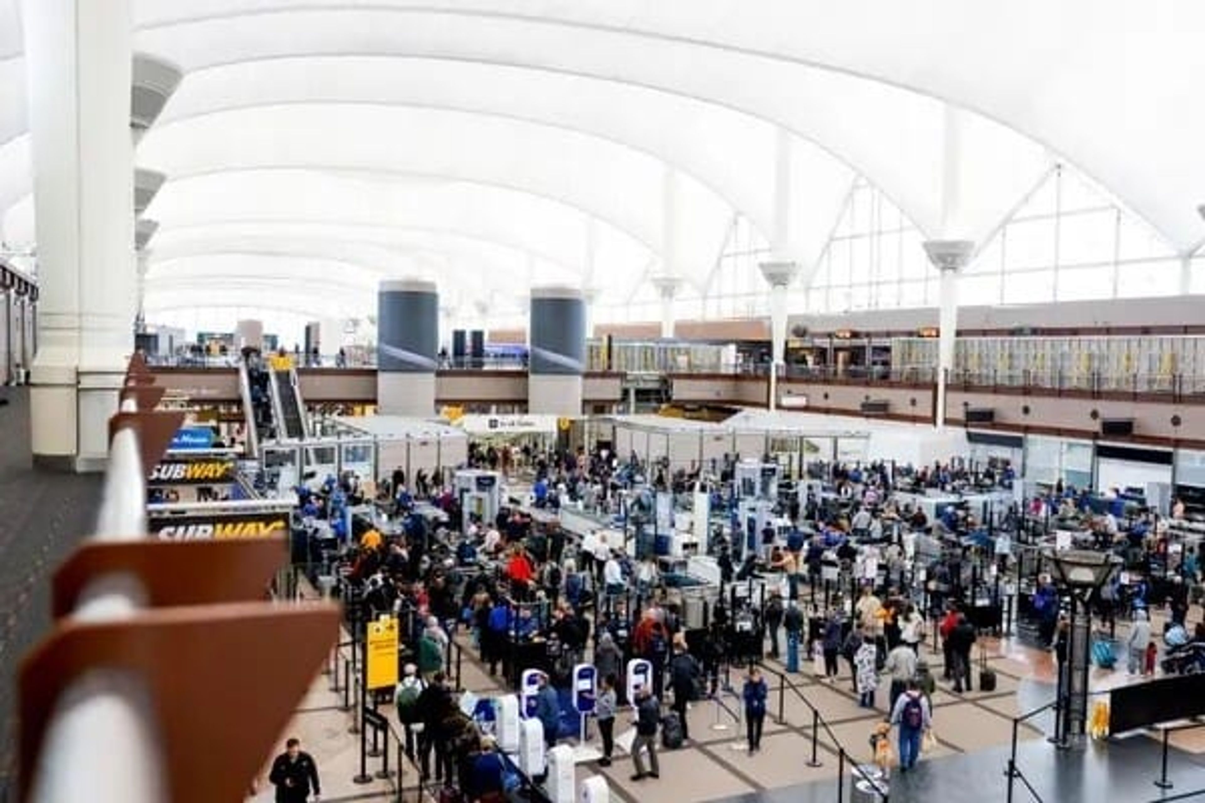 Photo of a crowded airport