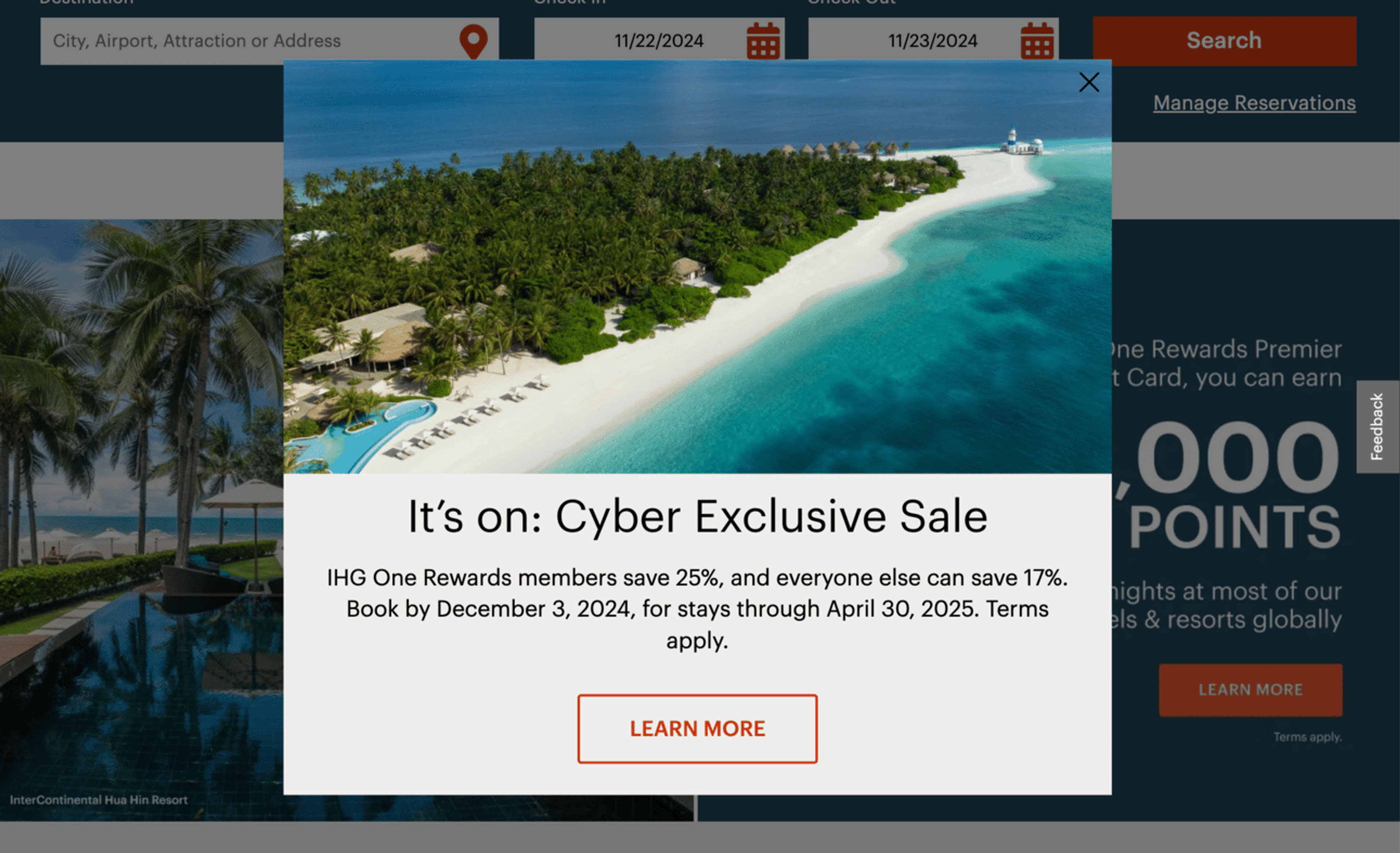IHG sale