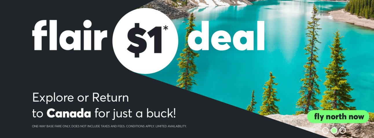 Flair's new $1 flight deal