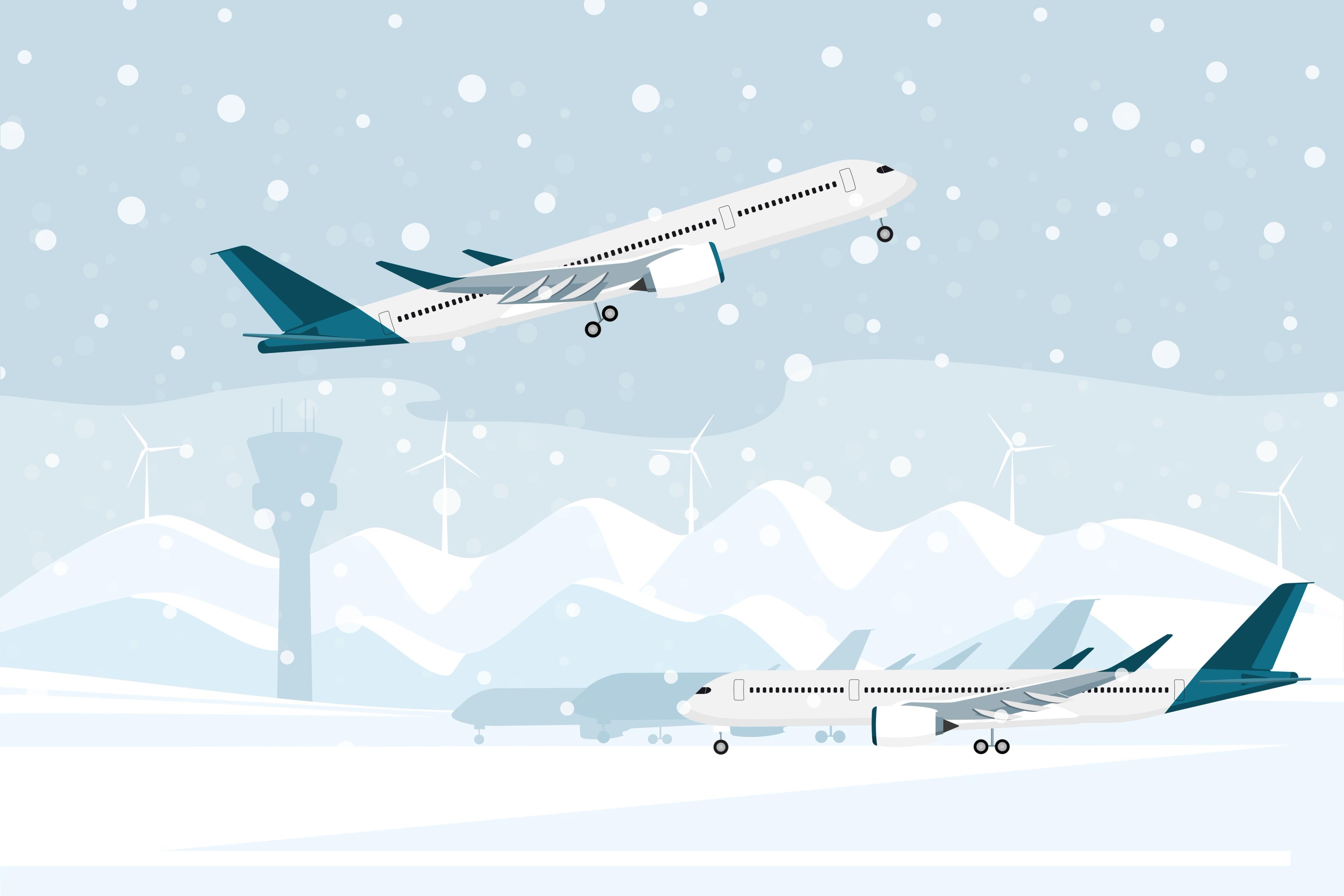 Pilots navigating winter storms