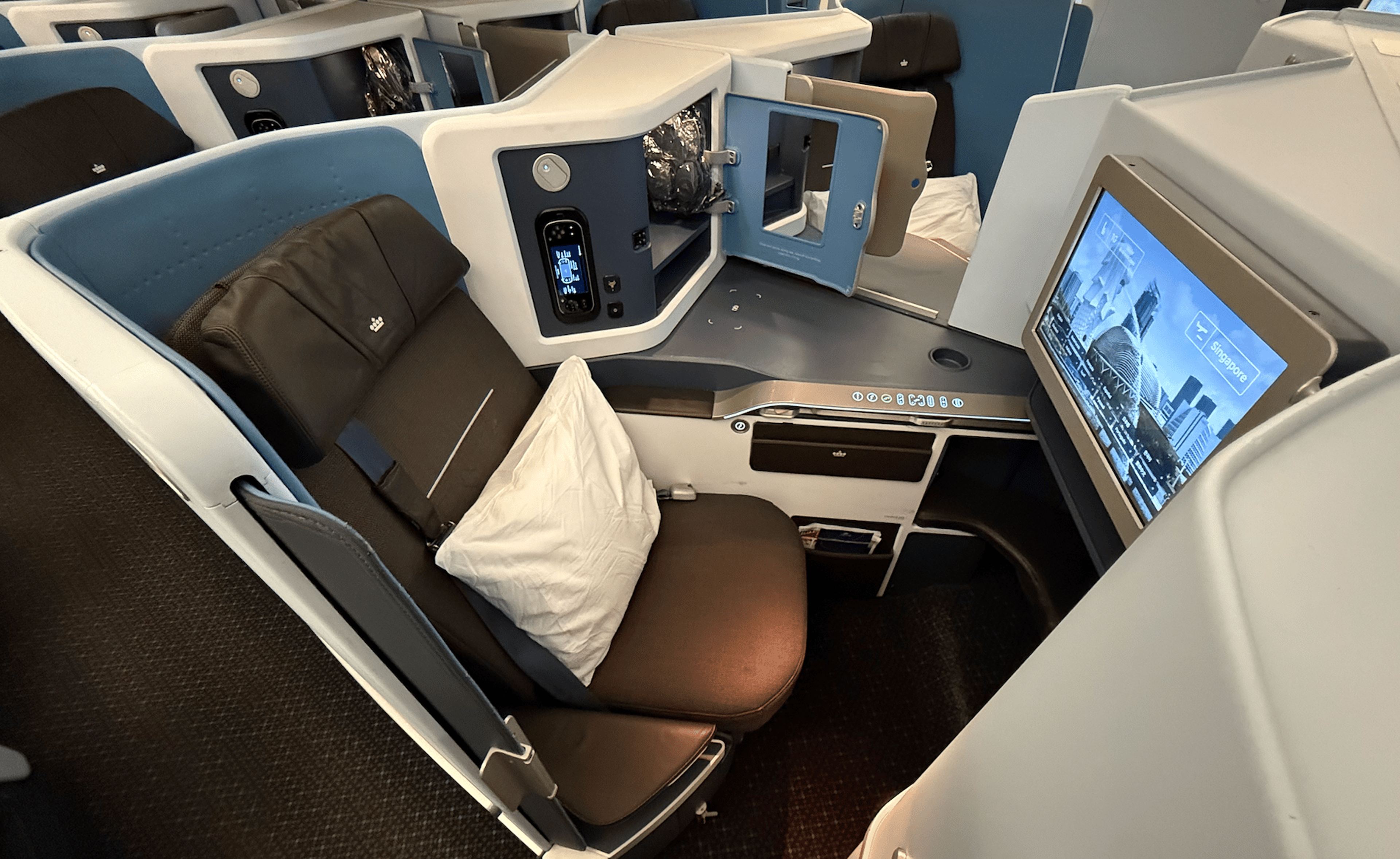 My KLM business-class suite last year