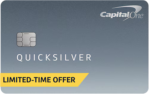 Capital One Quicksilver Rewards for Students card art