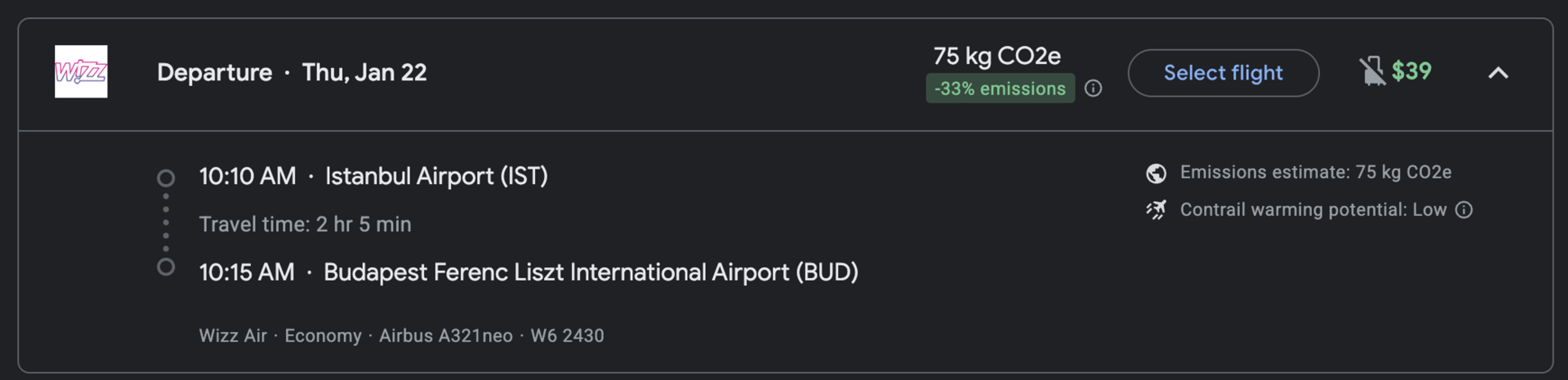 Istanbul to Budapest for $39