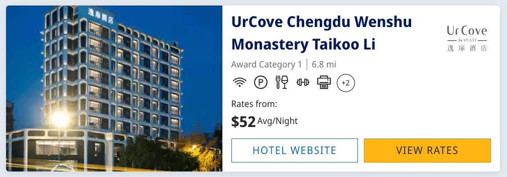 A cheap Hyatt hotel in China