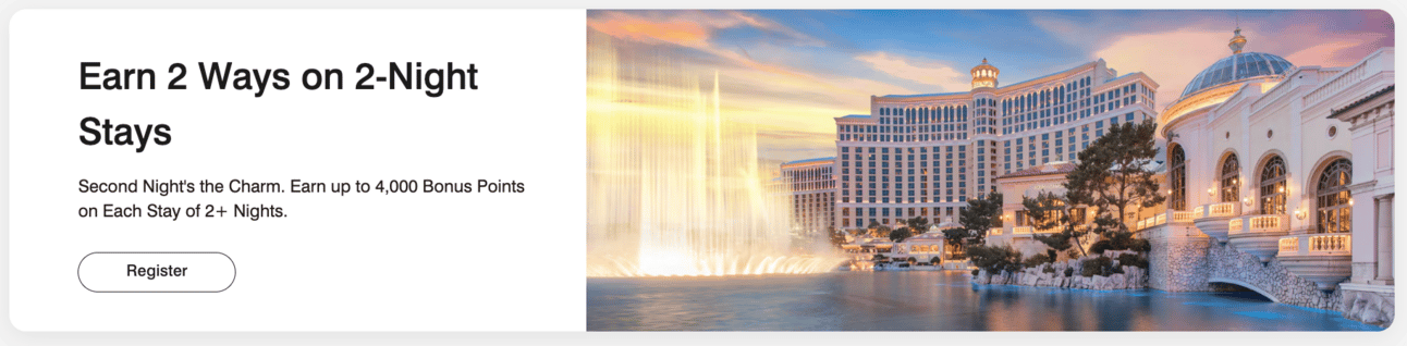 Screenshot of current Marriot promo