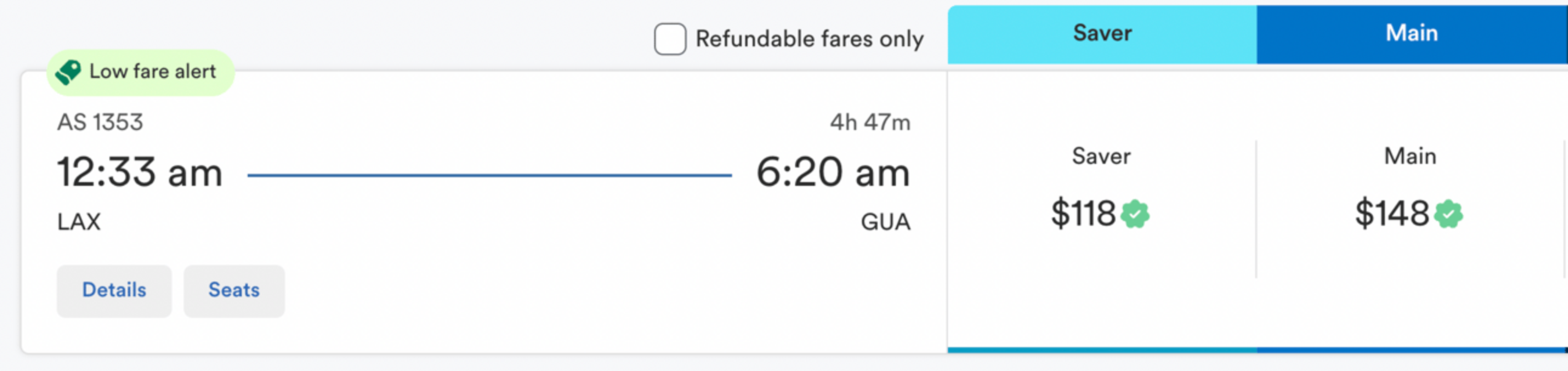 Los Angeles to Guatemala City for $118