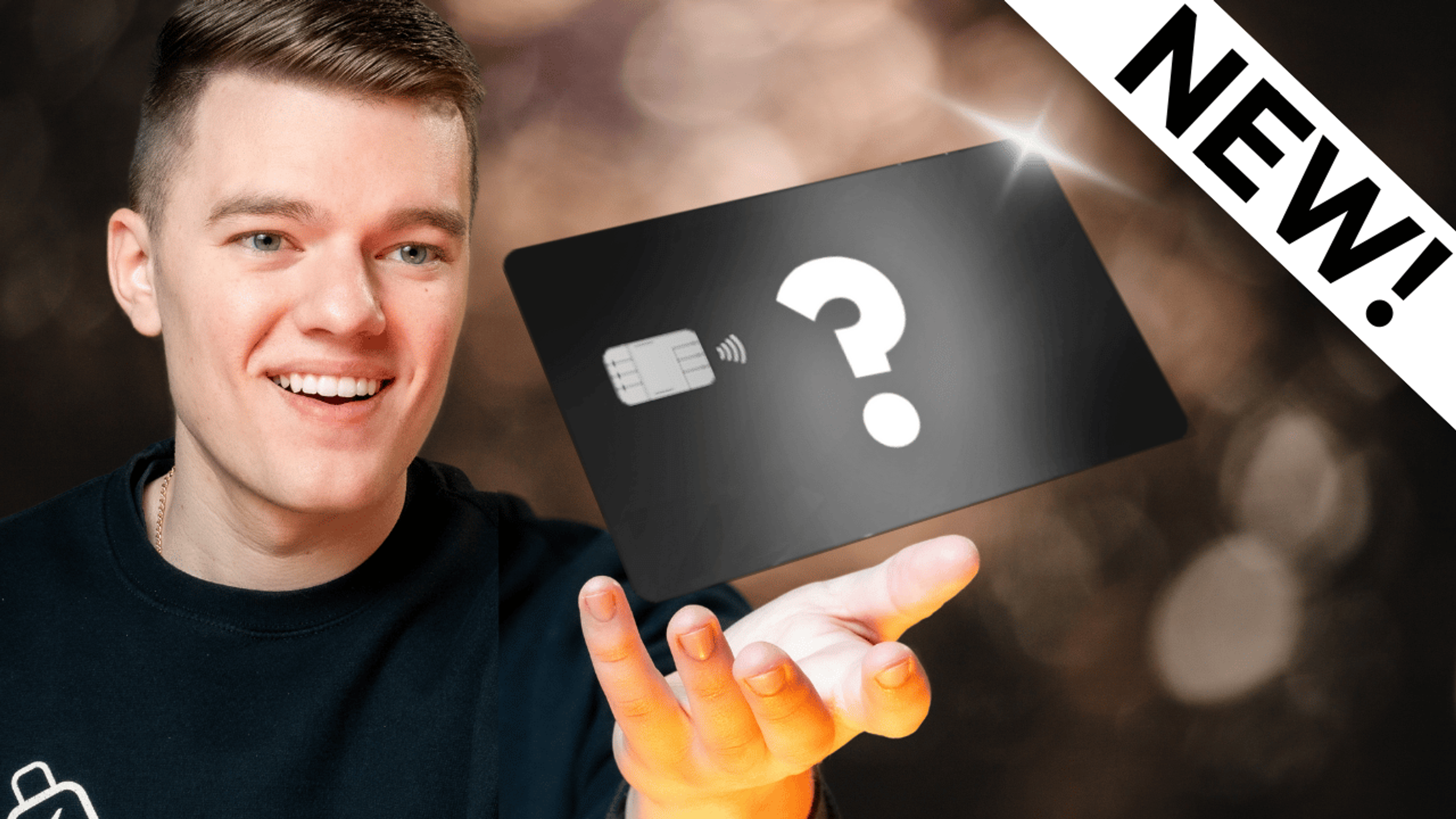 A grey card with a question mark on it and text that says "New!"