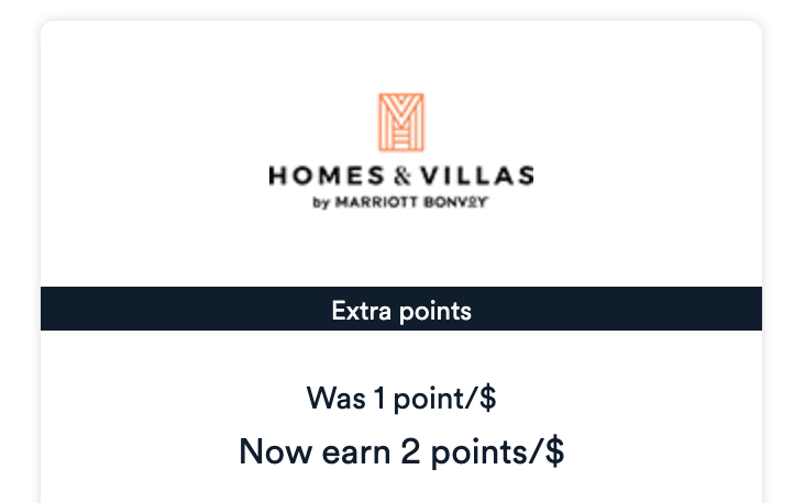Earn 2x Atmos points on Homes & Villas