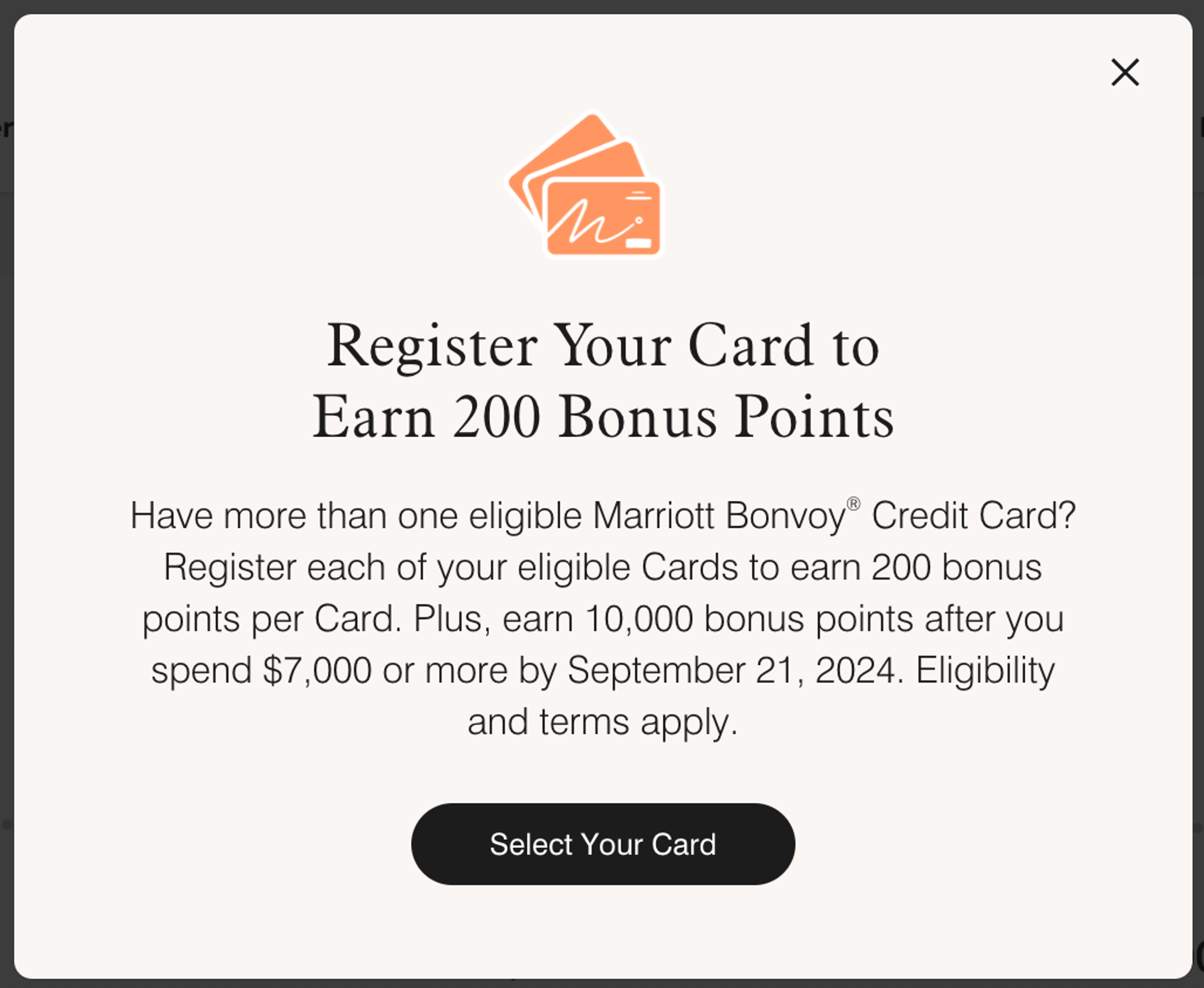 Earn 200 bonus points just for registering for this offer