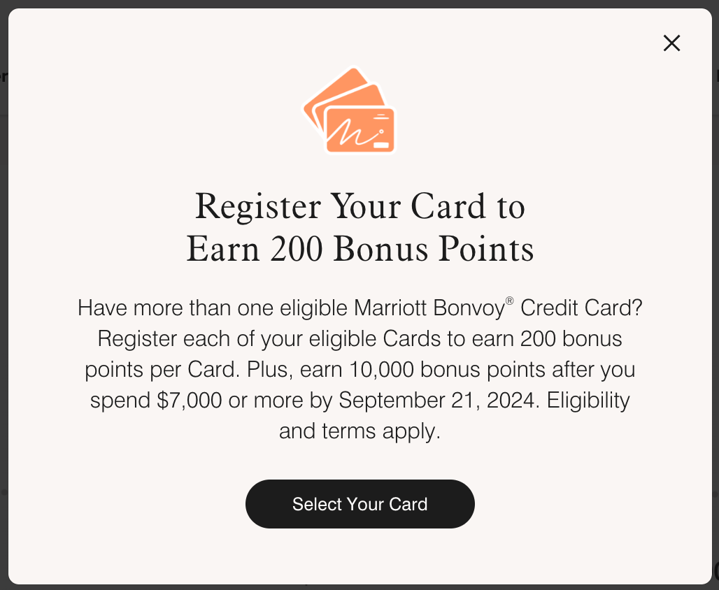 Earn 200 bonus points just for registering for this offer