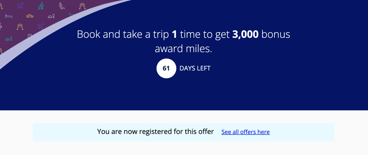 My personal MilePlay offer