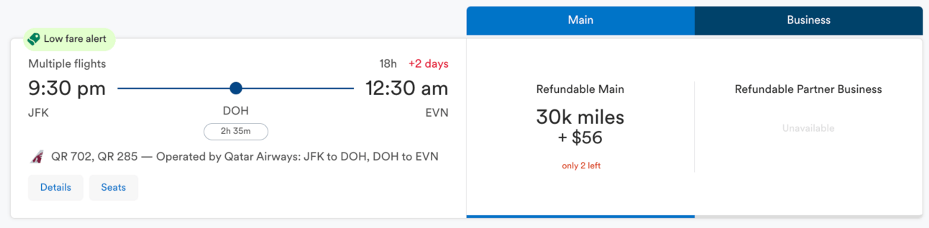 Fly from JFK to Yerevan for 30,000 Alaska miles