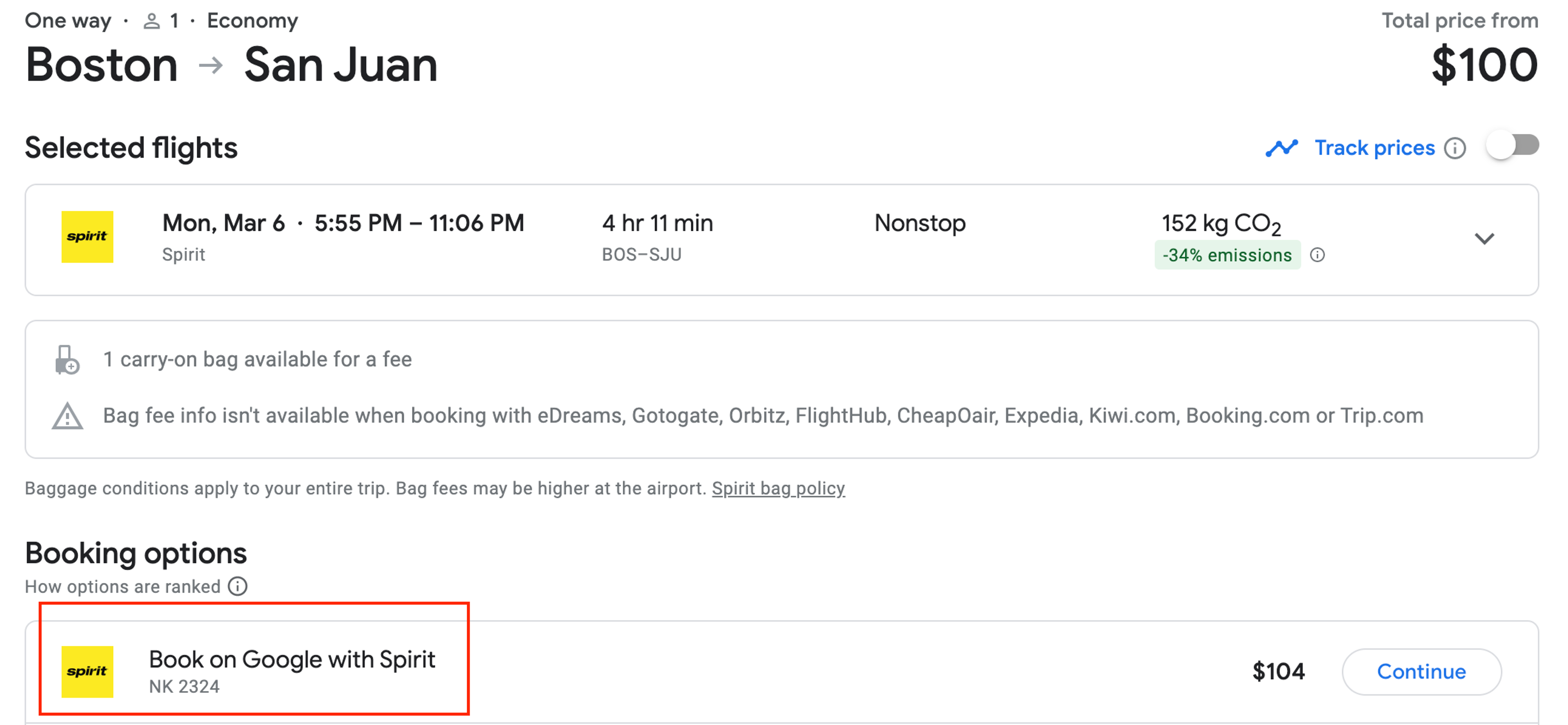 Book with Google