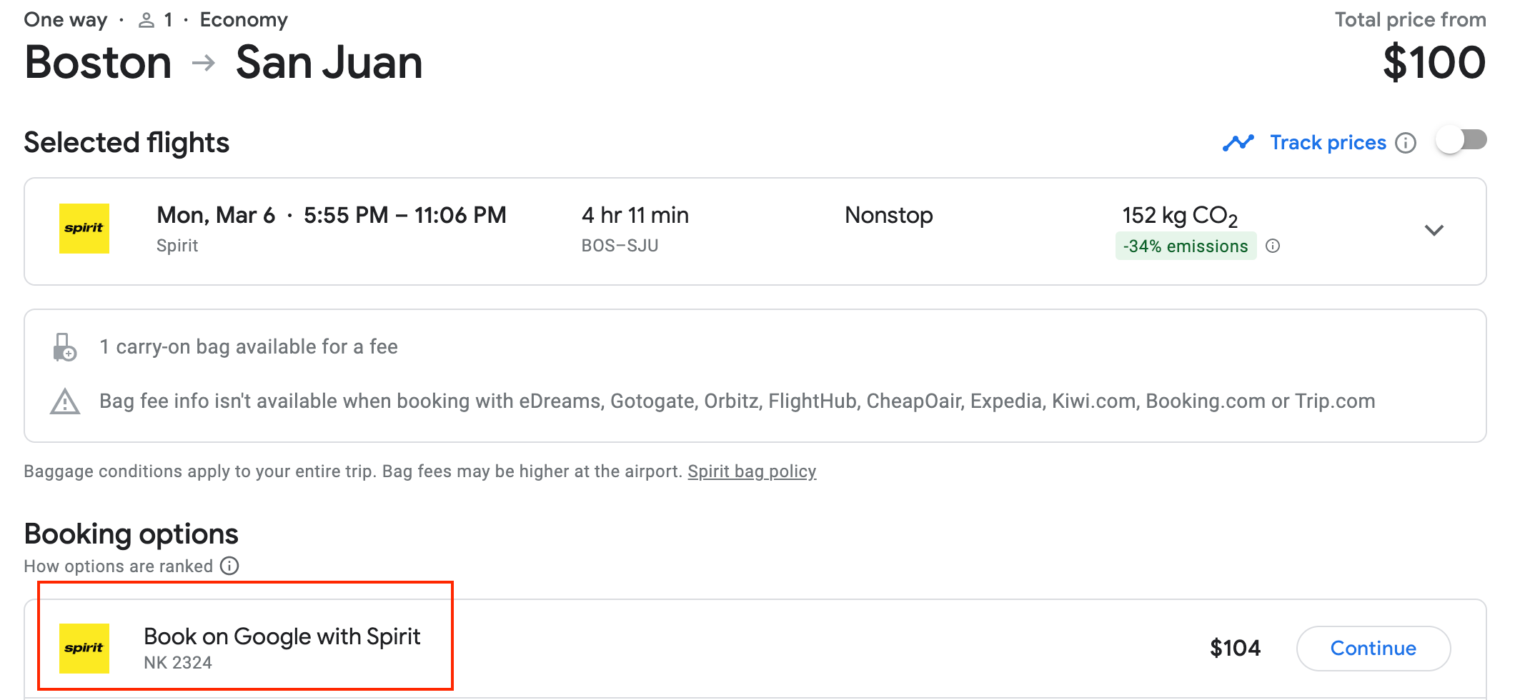 Book with Google