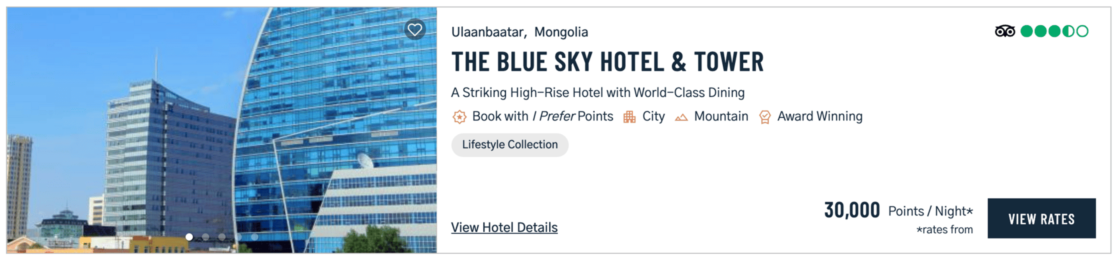 Blue Sky hotel in Ulaanbaatar, Mongolia