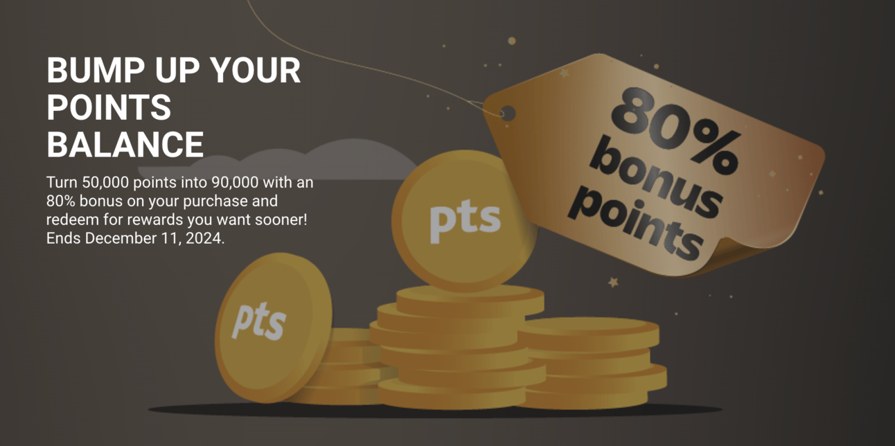 Aeroplan points promotion banner image