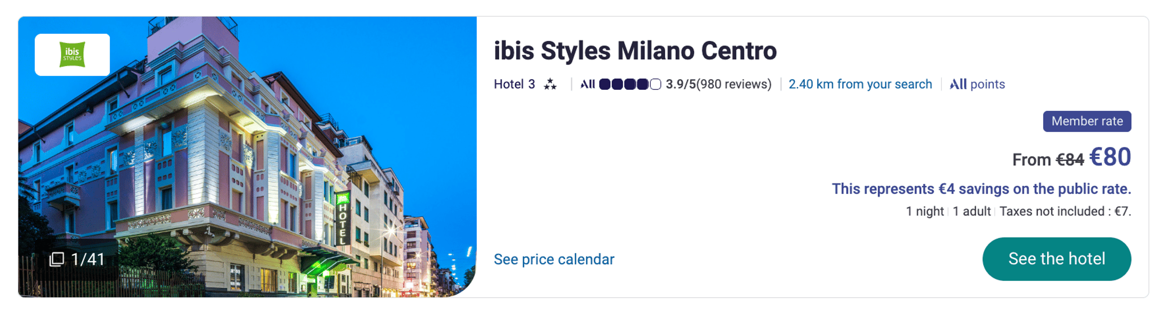 ibis hotel Milan