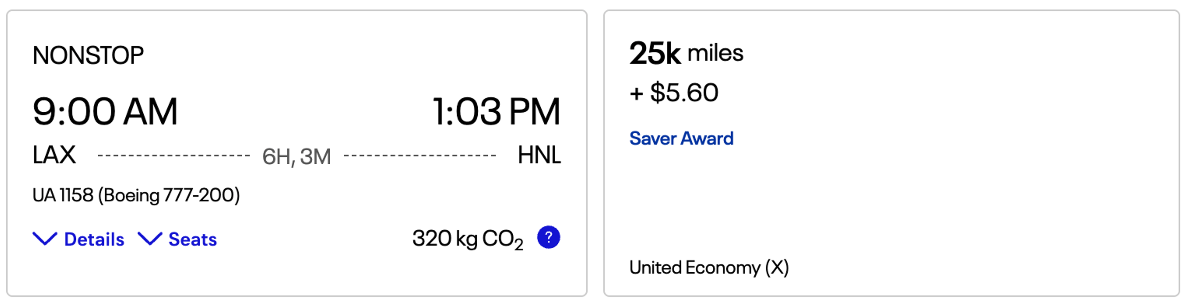 That same exact route for 10k more points via United’s site (but a little less in fees)