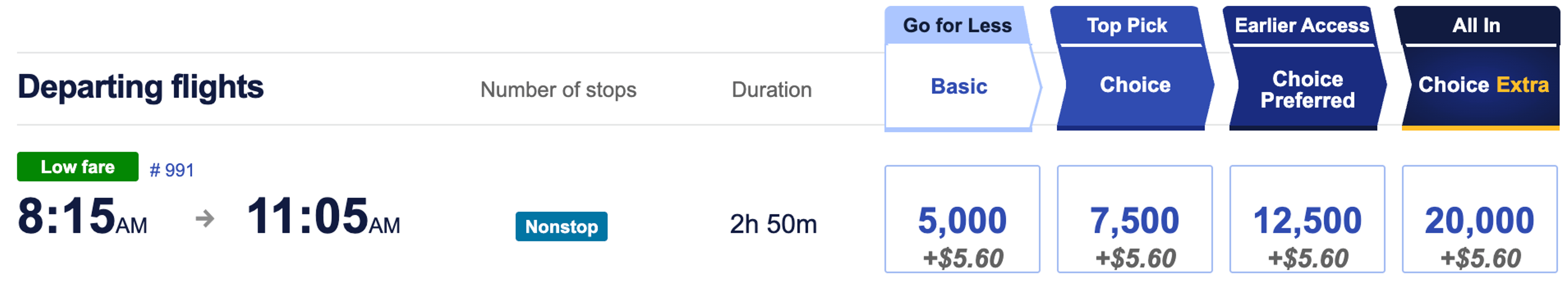 MDW to AUS for 5,000 Southwest points