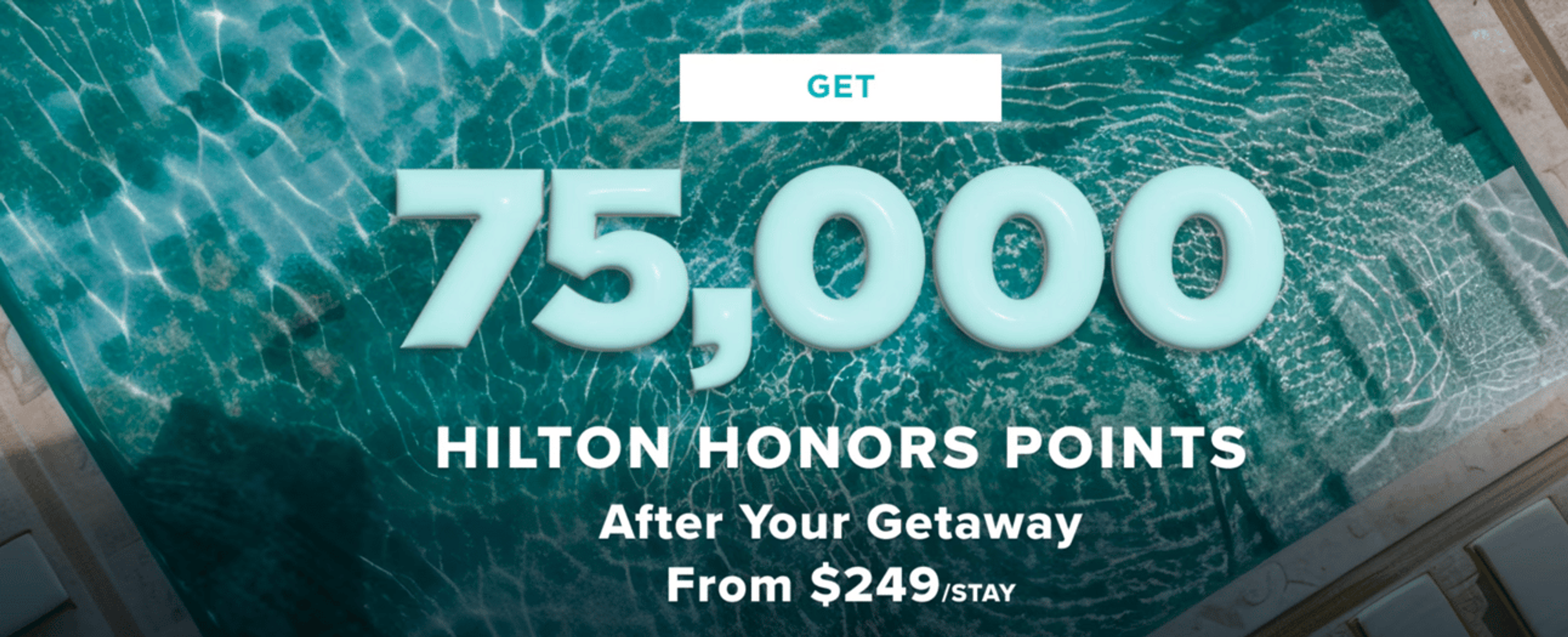 Banner image from Hilton's timeshare offer