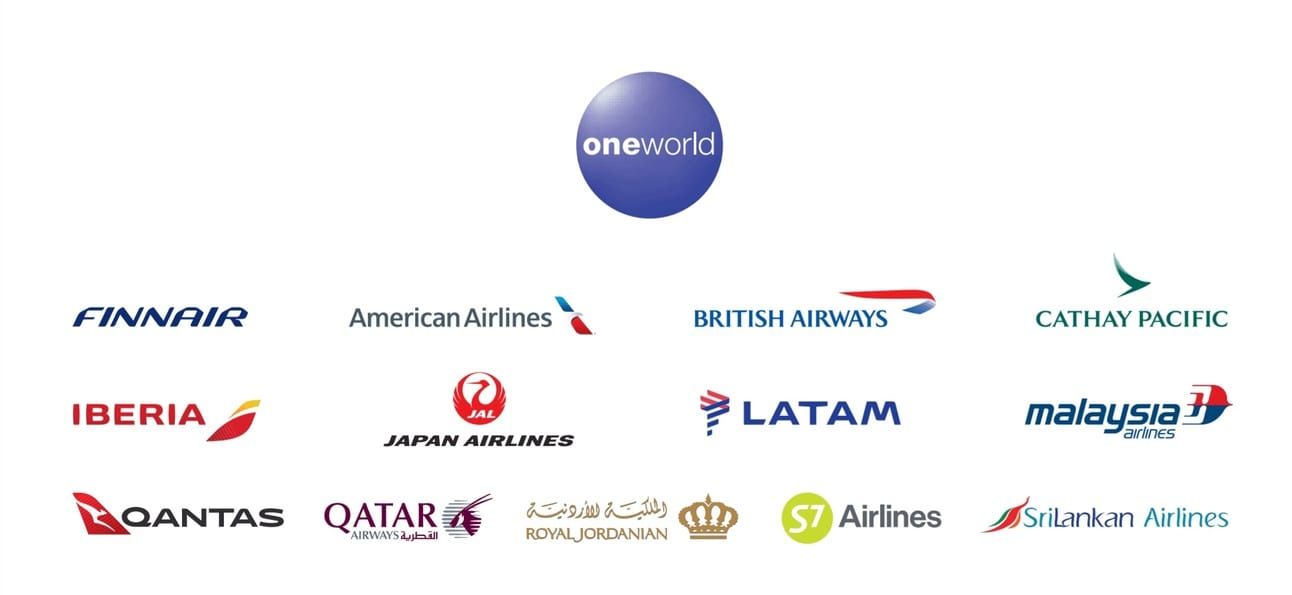 An image with all oneworld alliance members