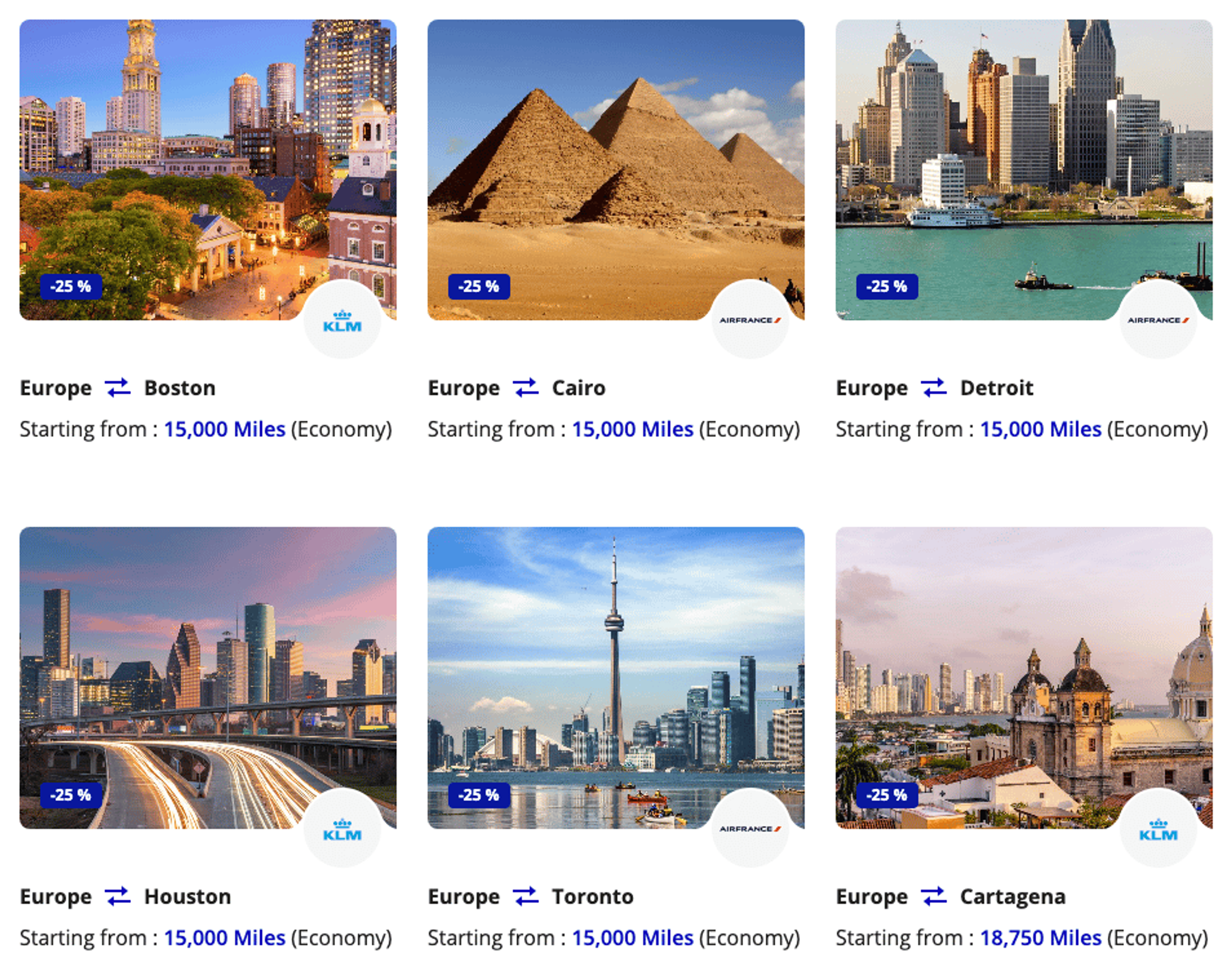 Flying Blue Promo Rewards