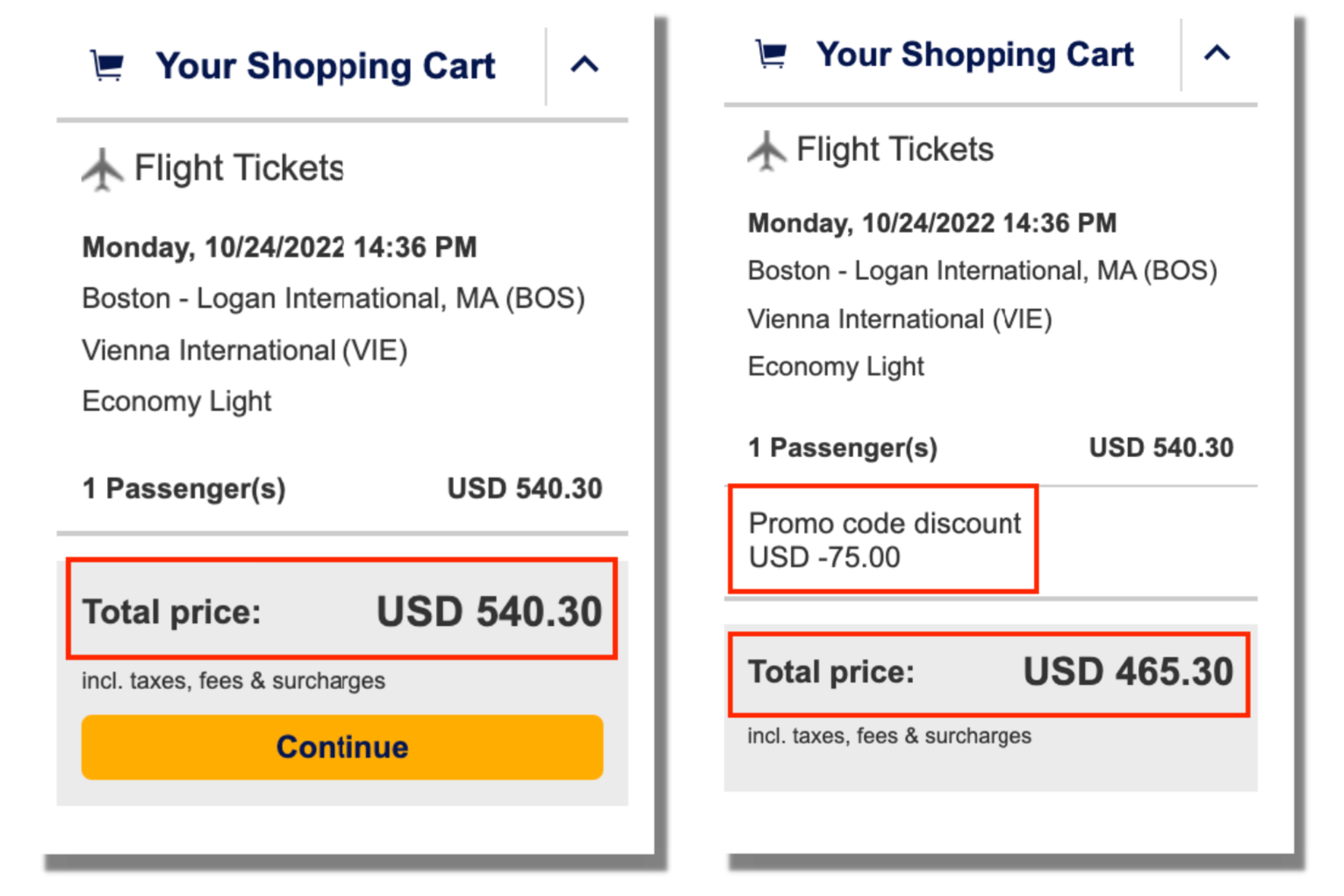 Lufthansa sample booking
