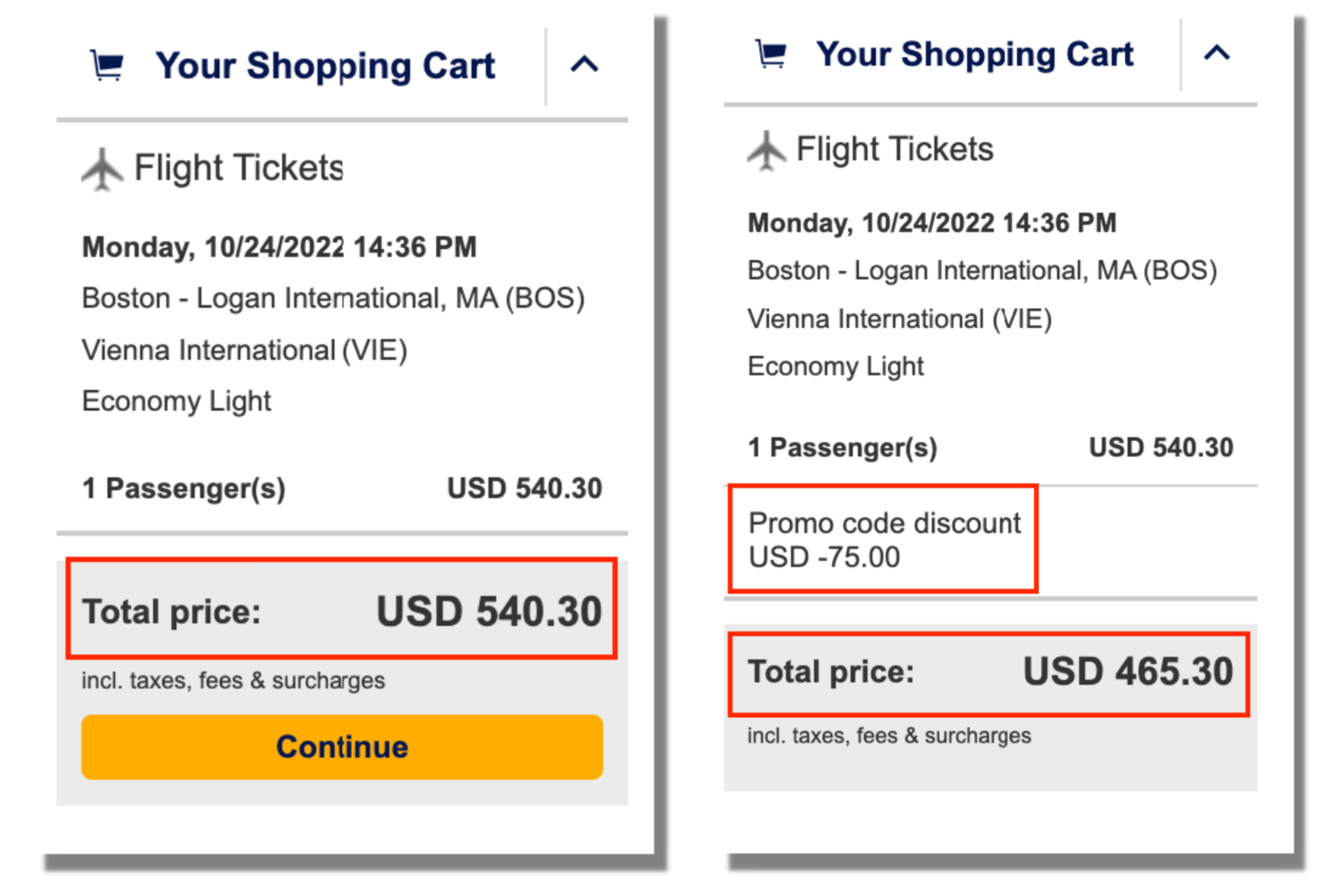 Lufthansa sample booking