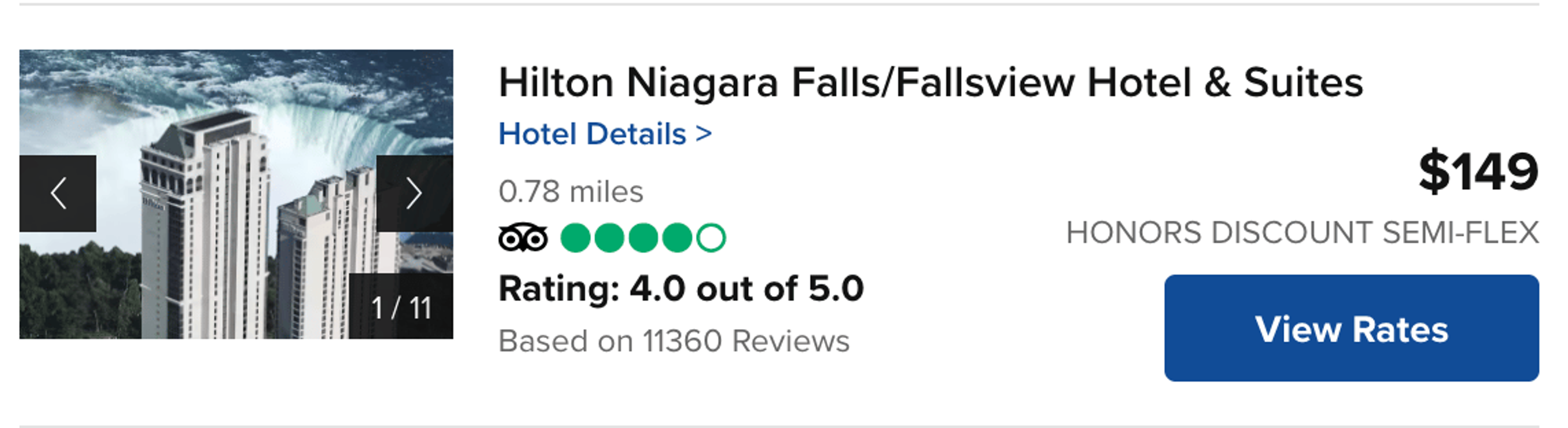 Sample hilton booking #1