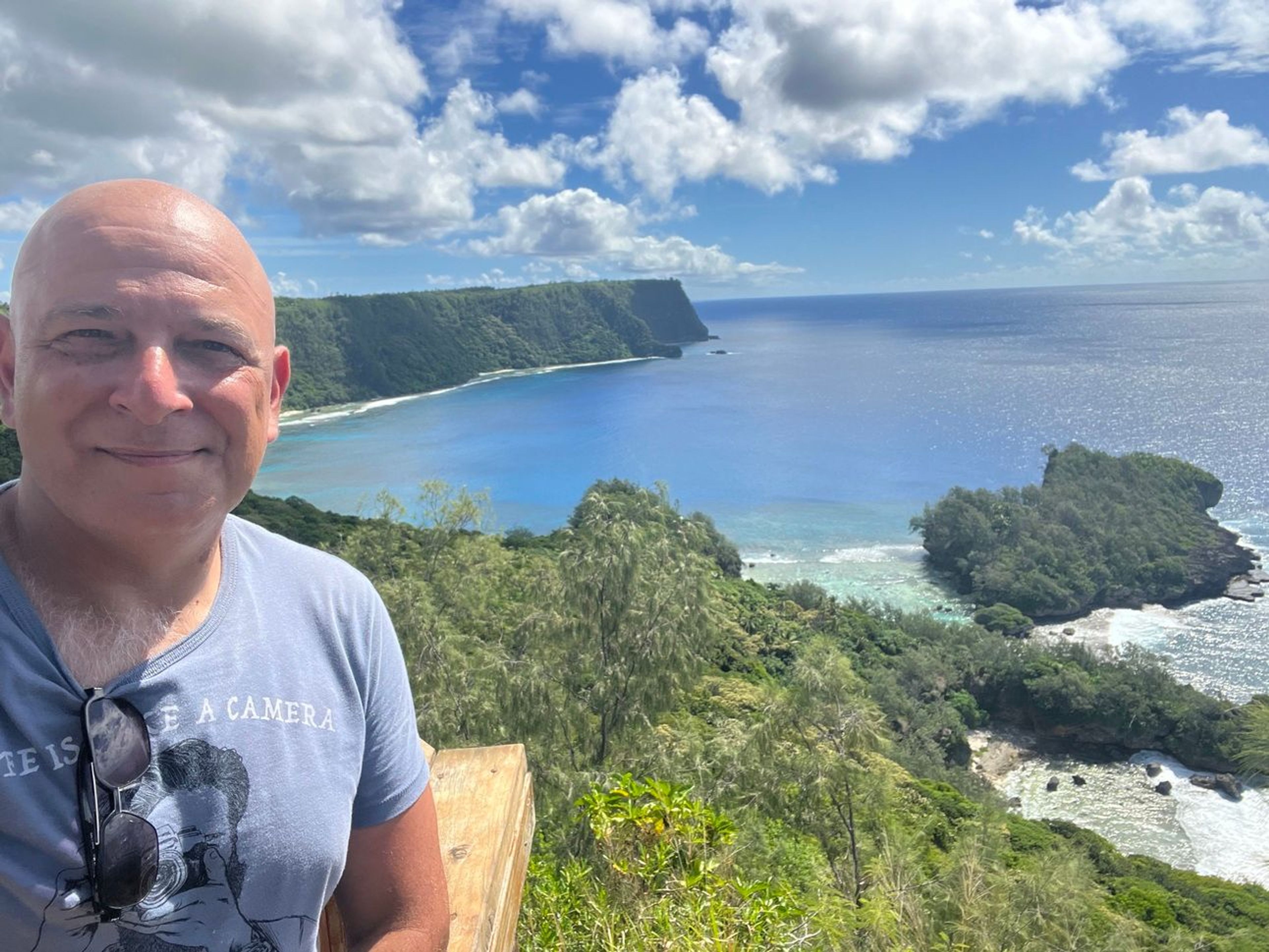 Harry in the remote town of Vava’u, Tonga