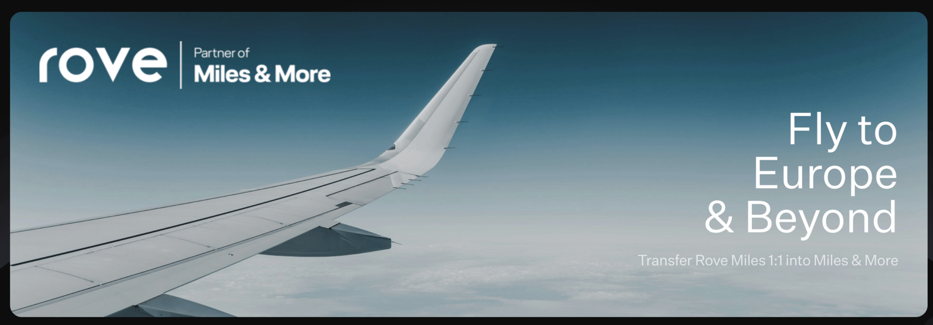 Transfer Rove miles to Miles & More