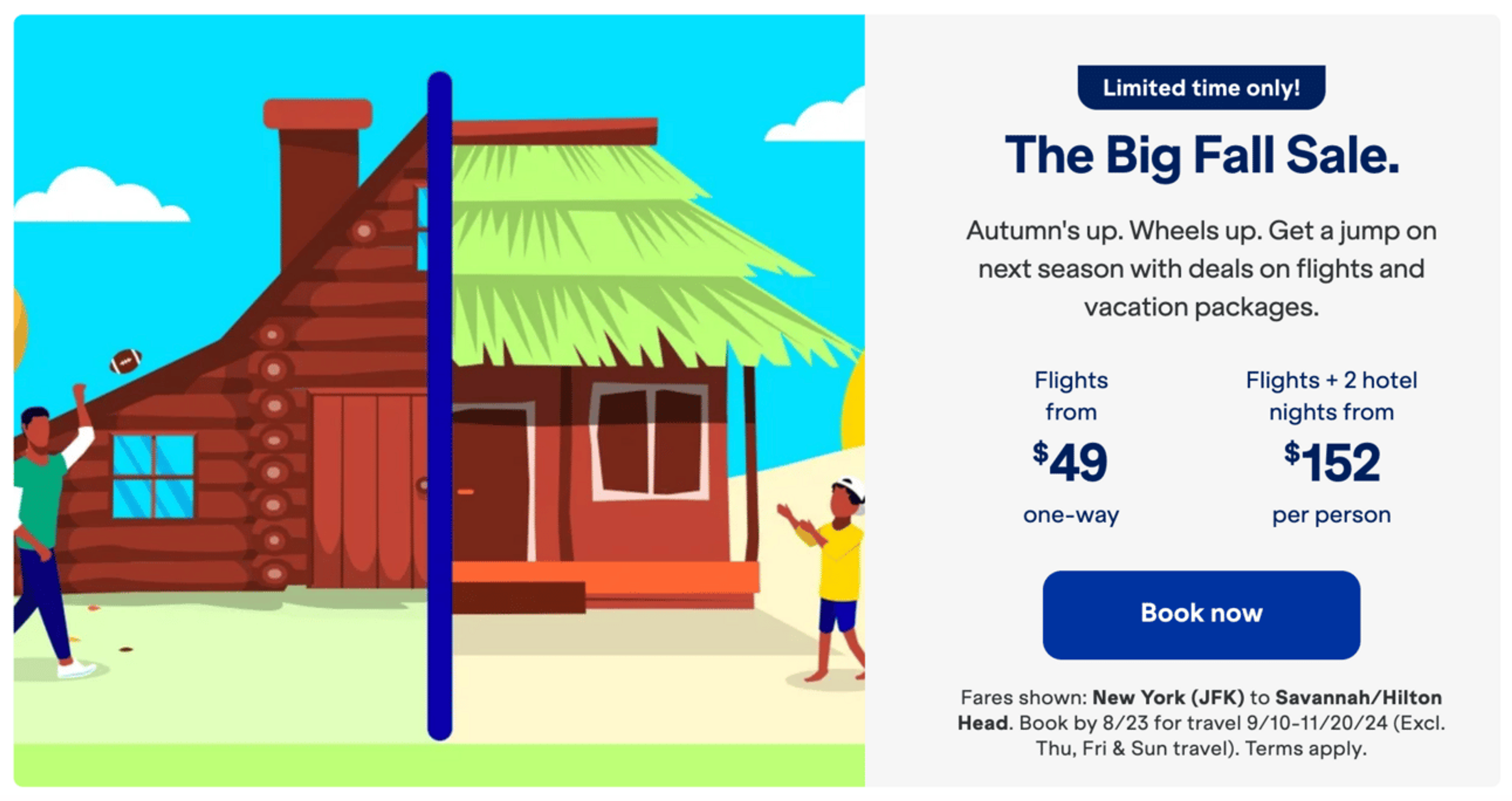 JetBlue's Big Fall Sale