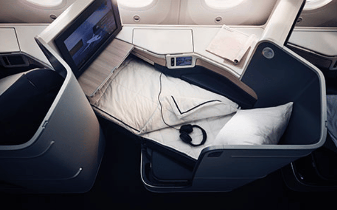 Air Canada business-class seat