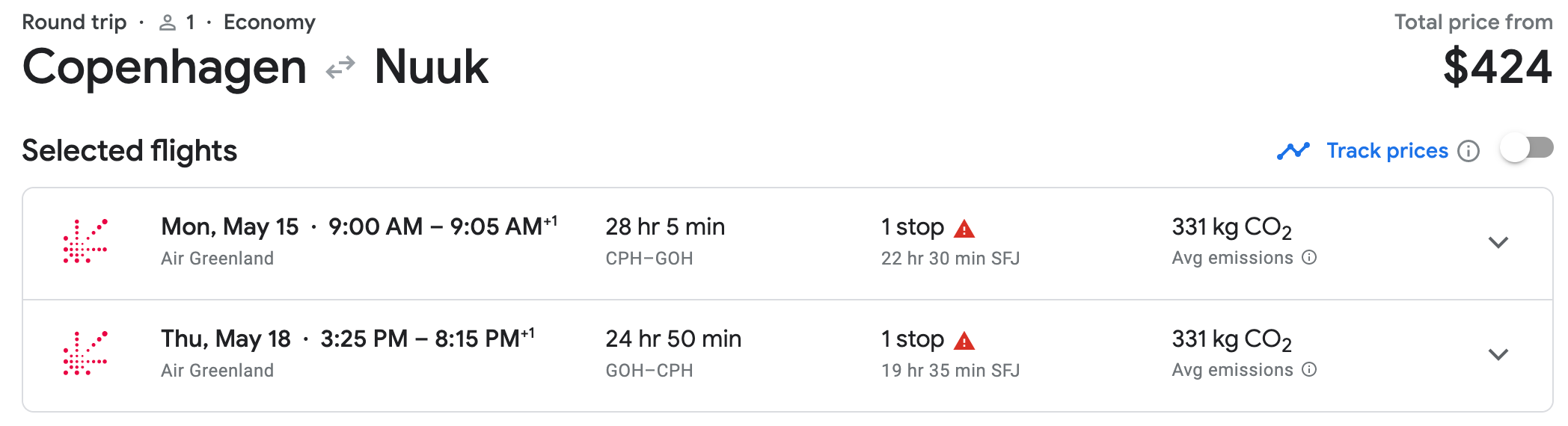 Sample booking